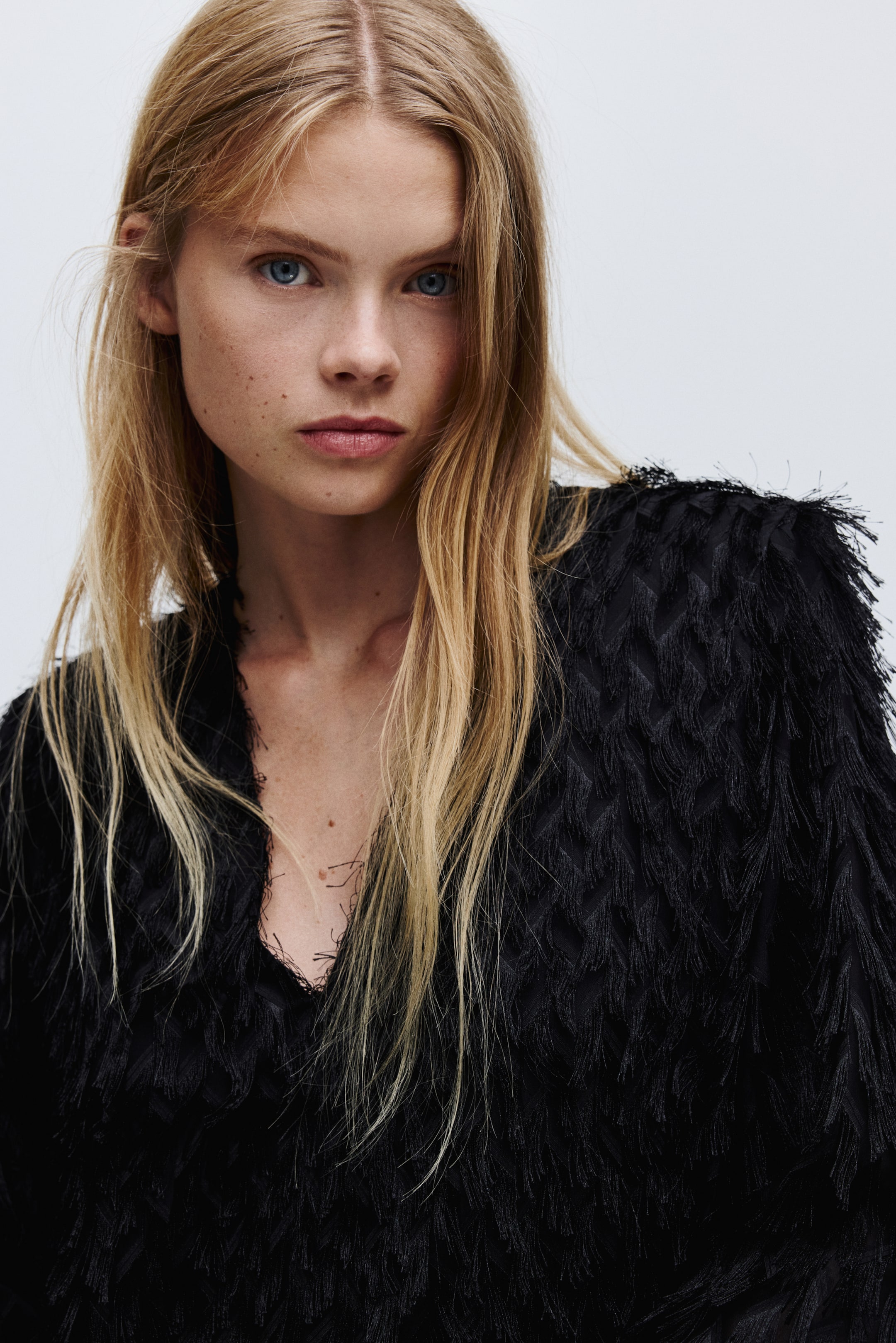 View larger image: Fringed Dress - Black - Ladies | H&M US 2