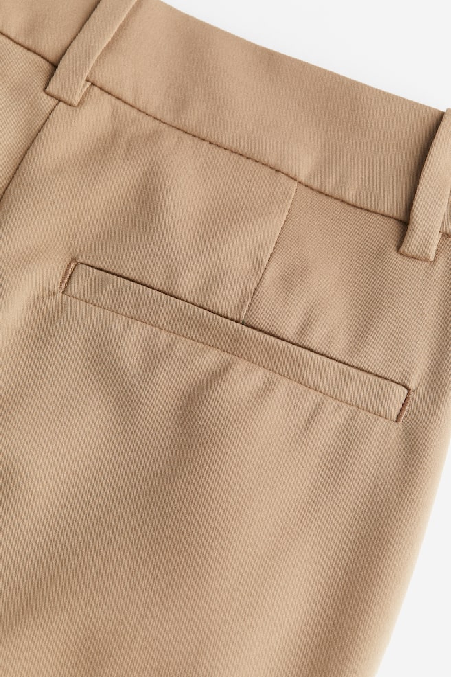 Tailored twill trousers - Beige/Black/Dark grey - 3