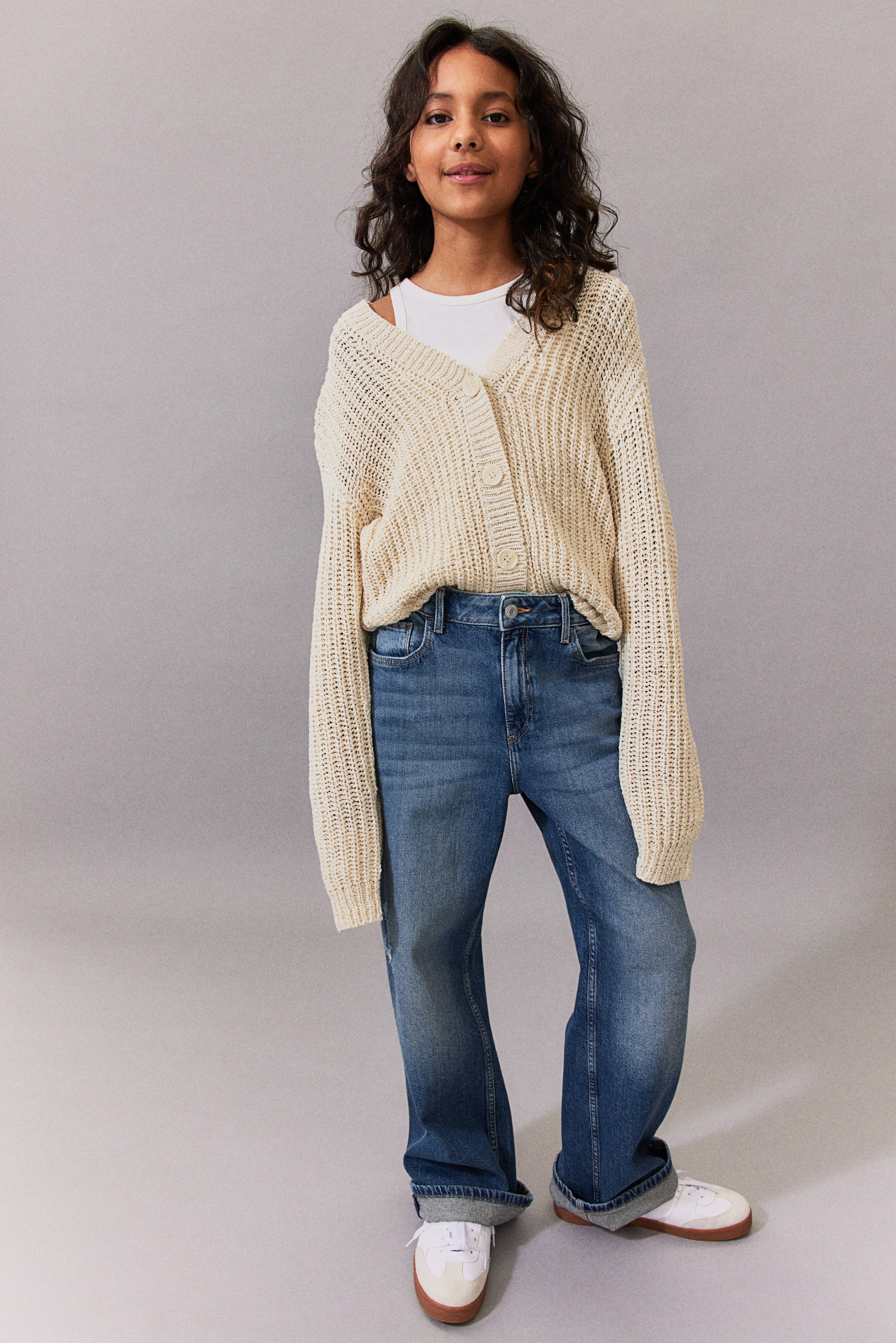 Knit V-neck Cardigan