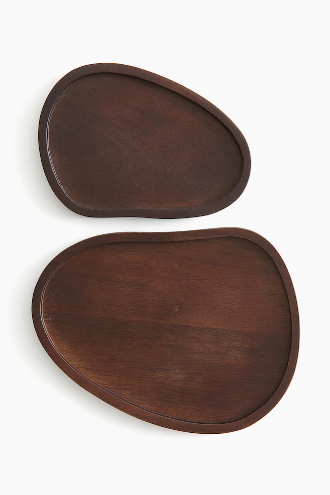Wooden tray - Dark brown - 2