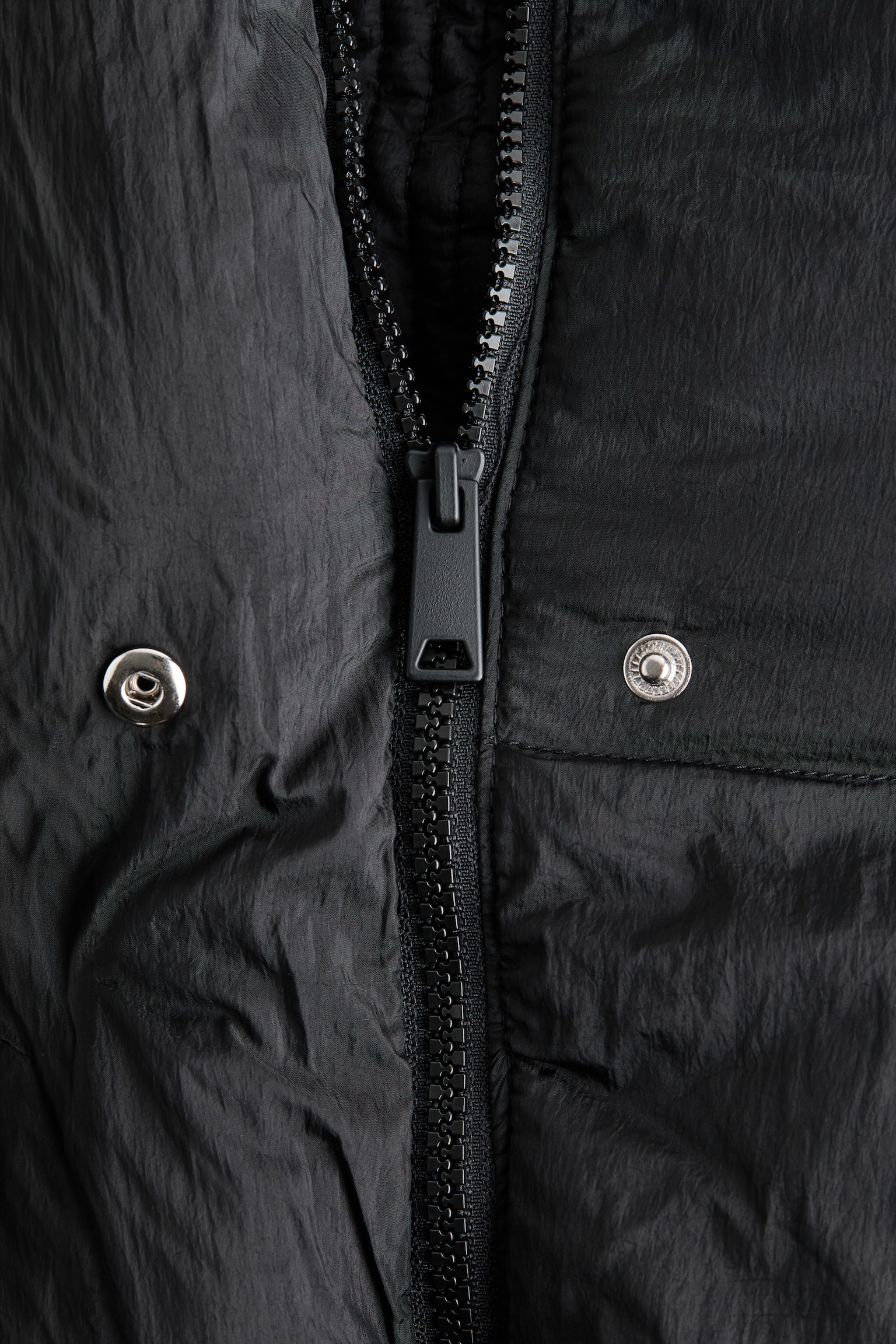 Женская куртка H&M Nylon Puffer, цвет: Чёрный — фото 7