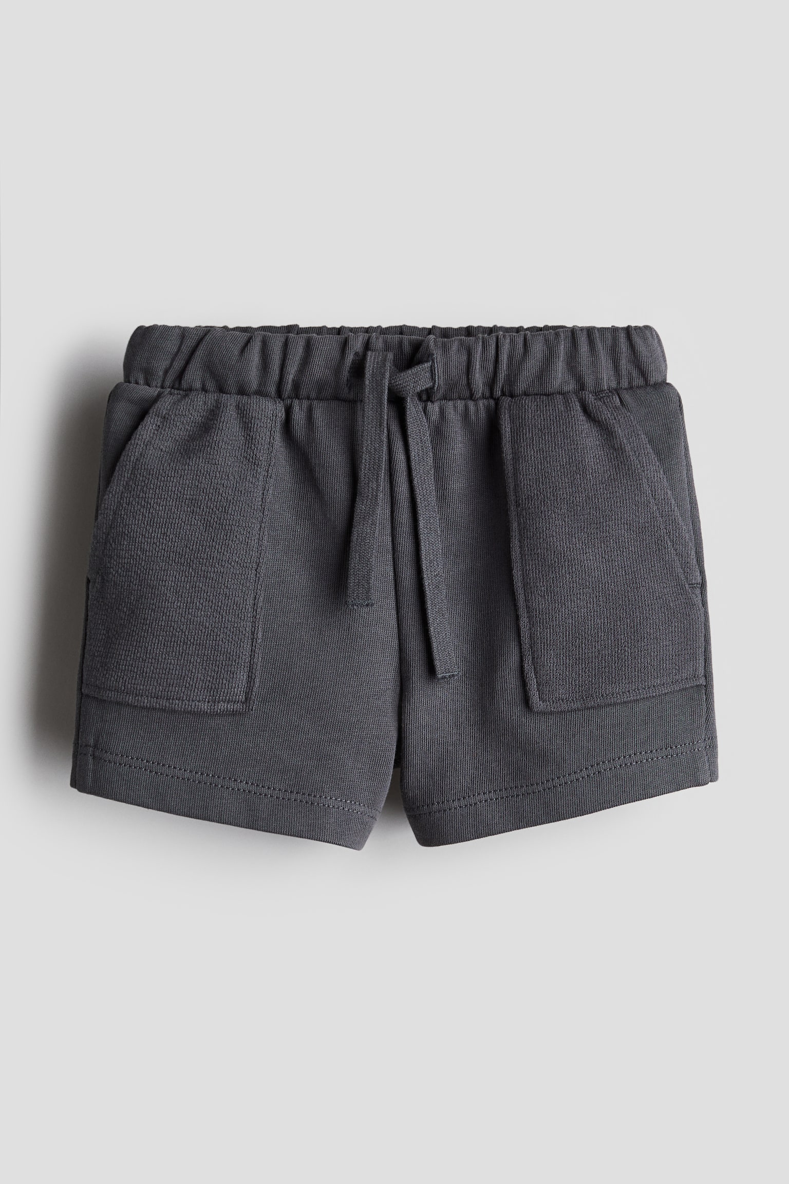 Cotton shorts - Dark grey/Peach/Red - 1