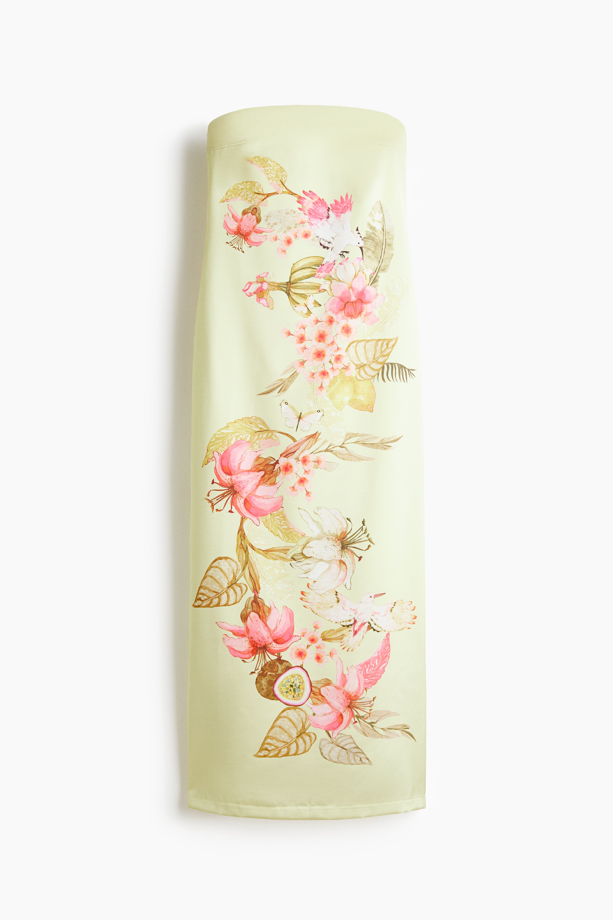 Bandeau Dress - Yellow/floral