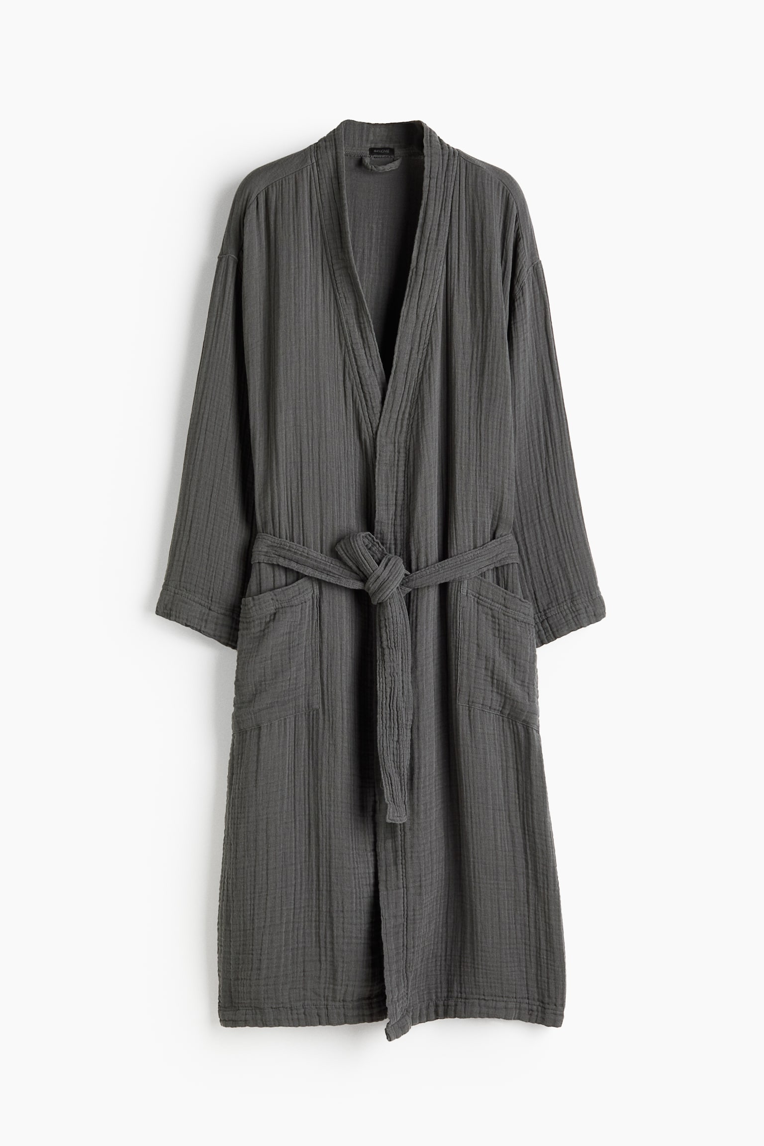 Muslin dressing gown - Anthracite grey/Old rose/Light khaki green/Light mole/Light blue/Beige/White - 1