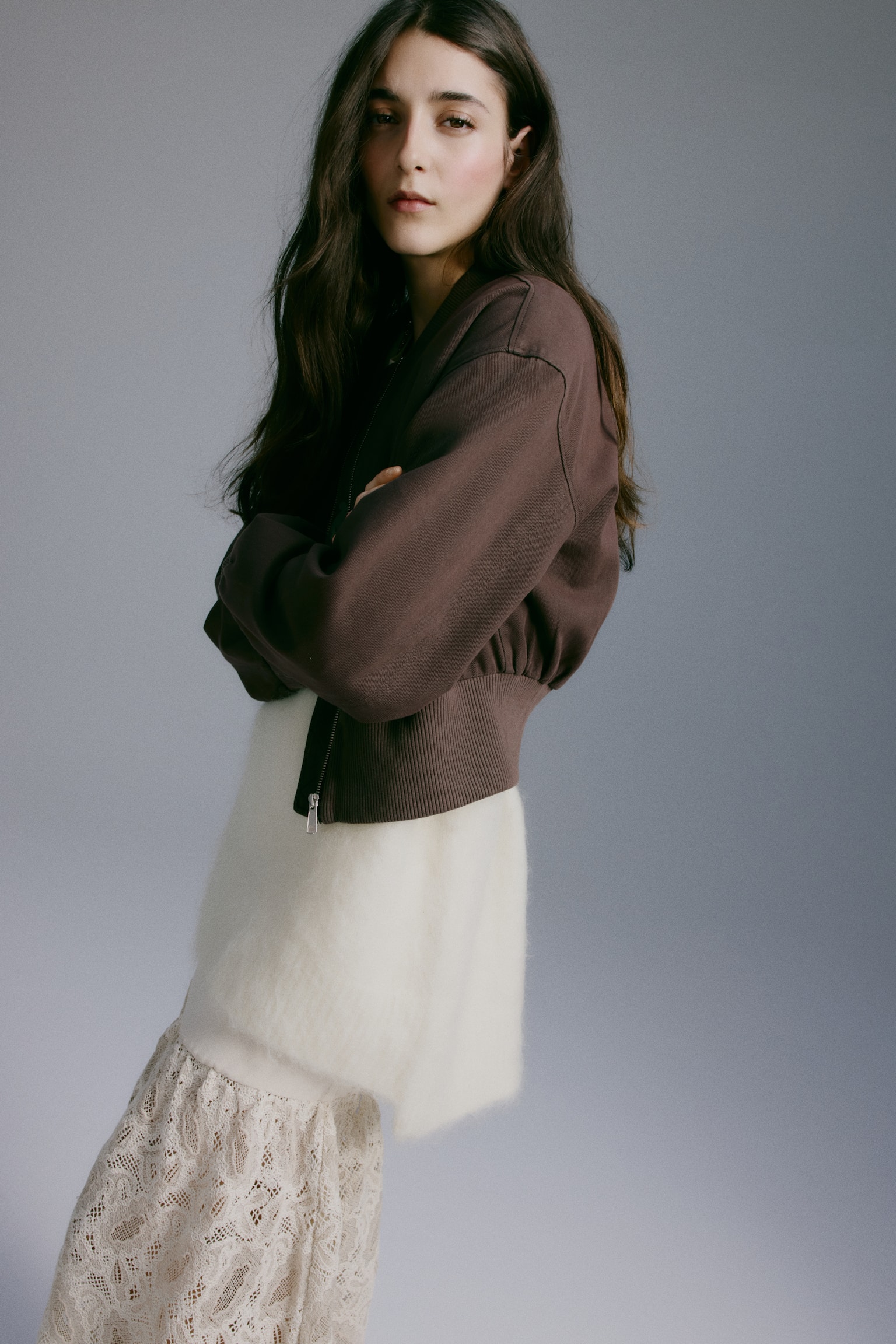 Bomber jacket - Dark brown/Golden olive - 4