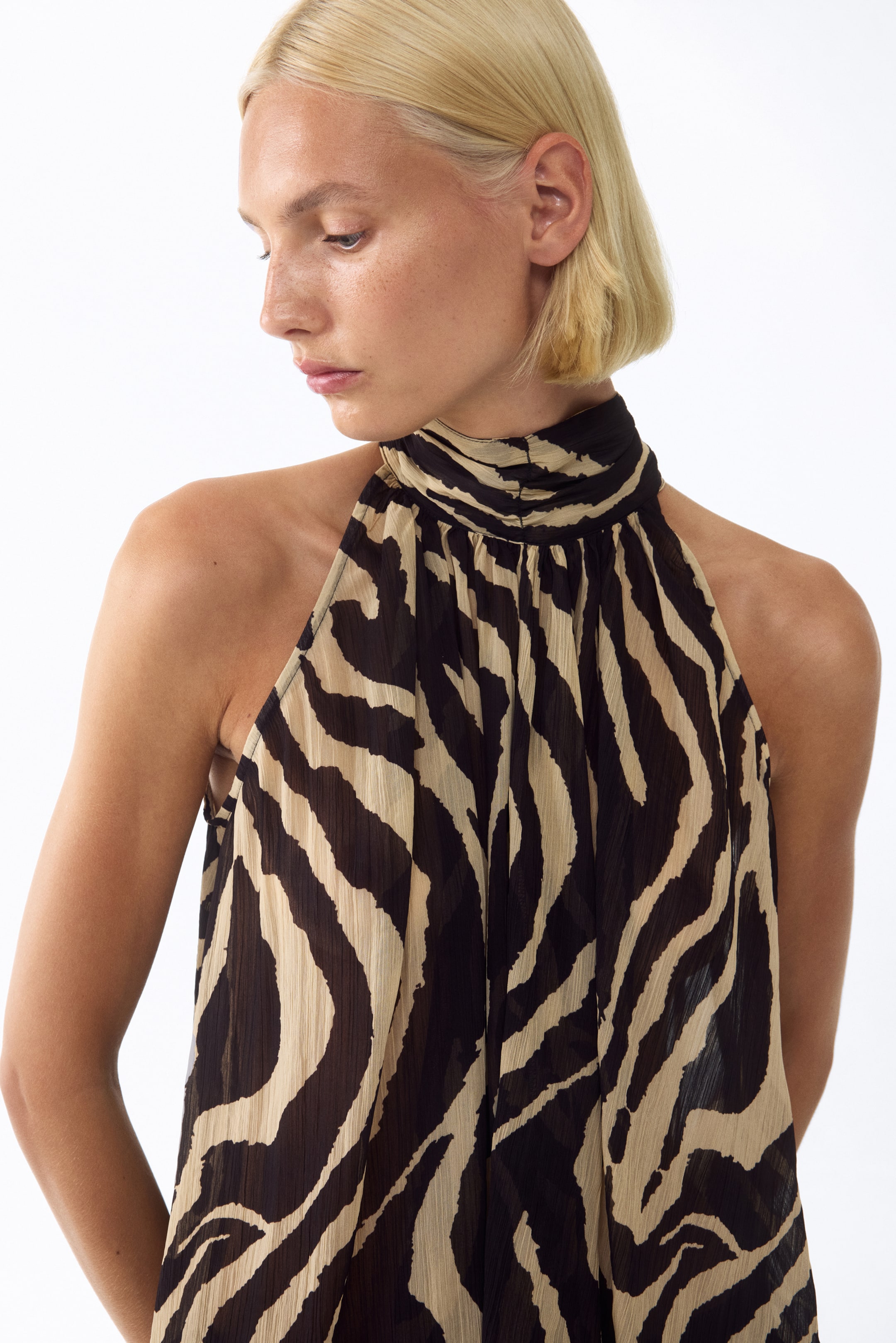 Женские топы H&M Tie-Detail Chiffon Top — фото 3