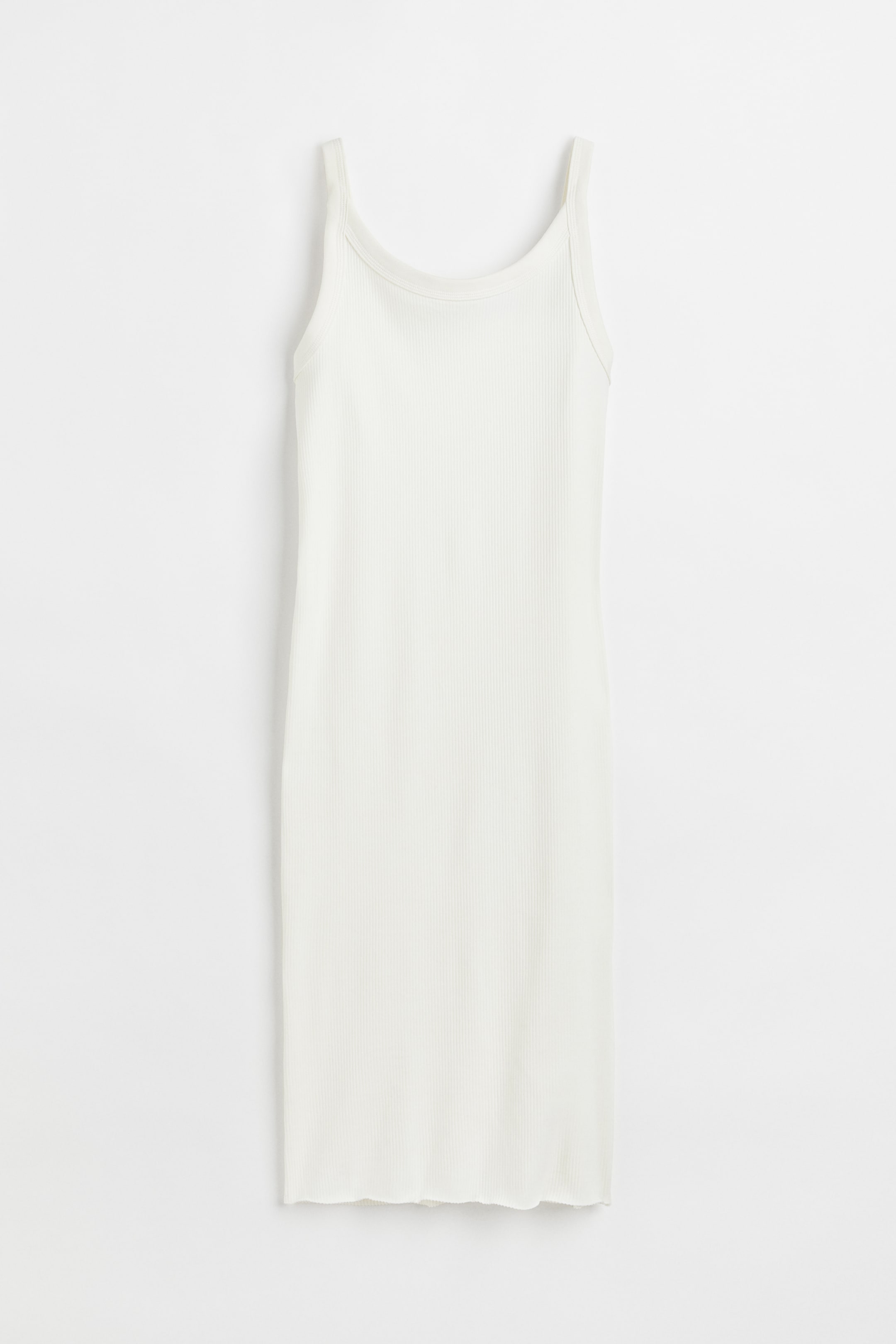 View larger image: Ribbed jersey dress - White - Ladies | H&M IN 1