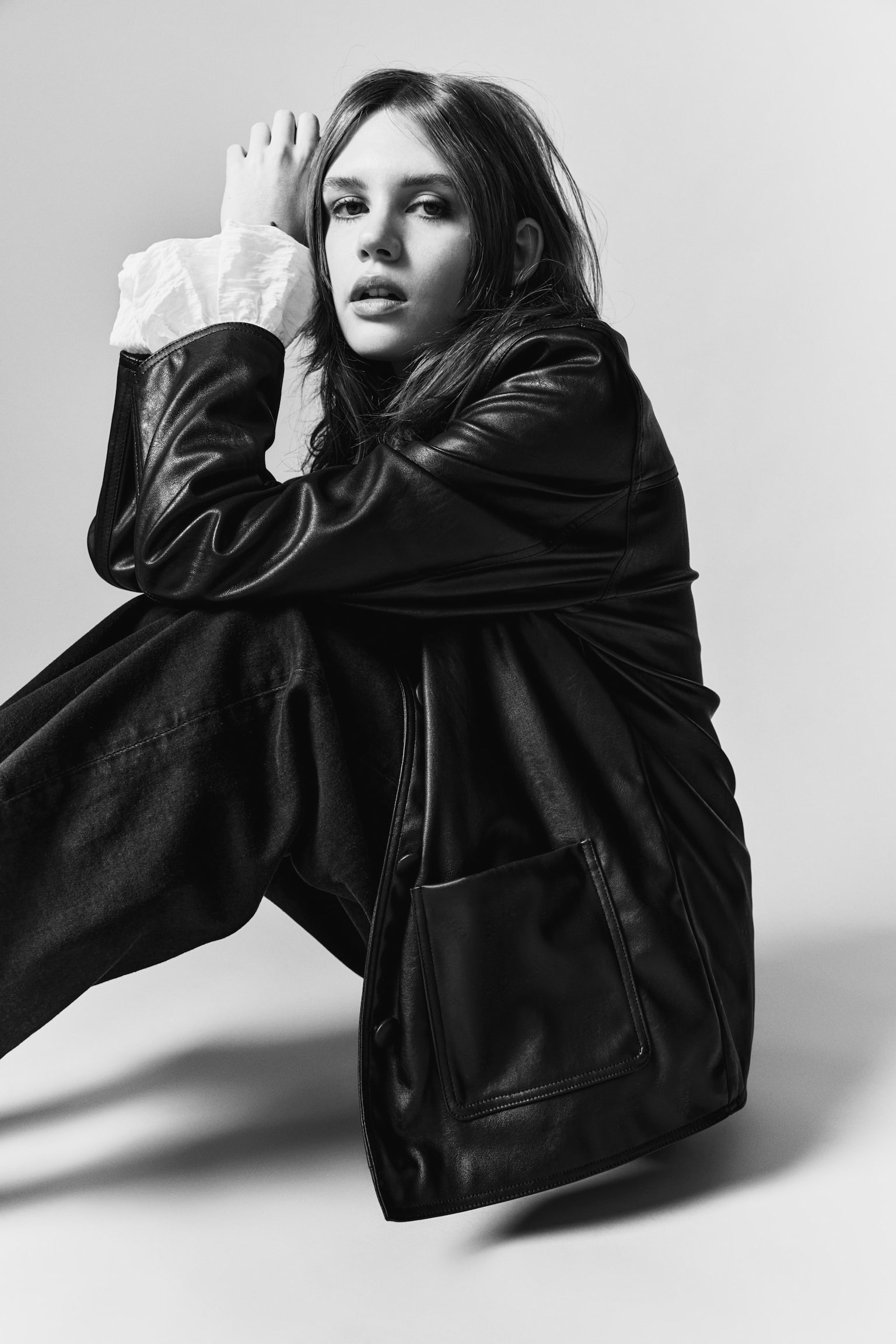 Coated car coat - Black - 4