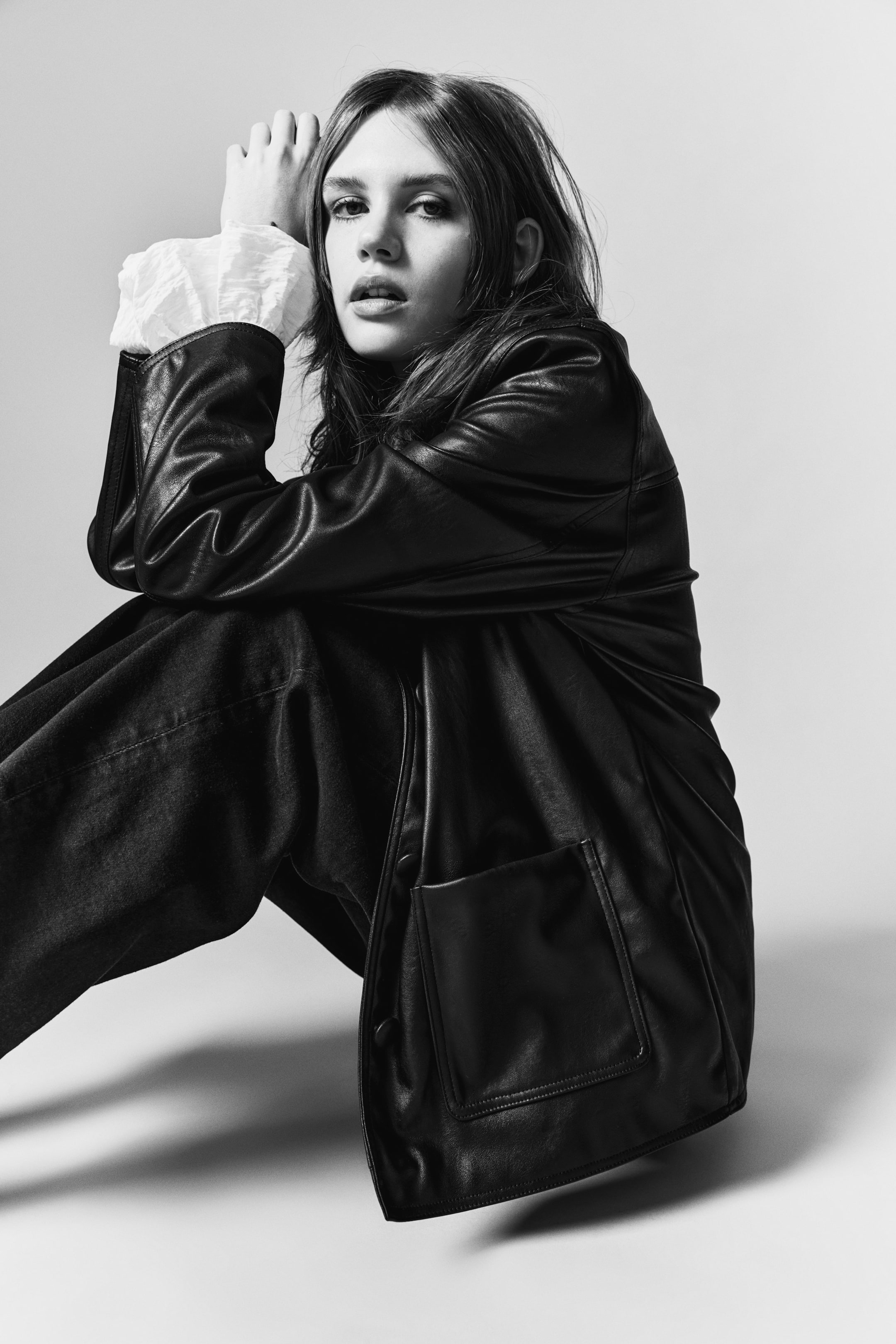 Женские куртки H&M Coated Car Coat — фото 6