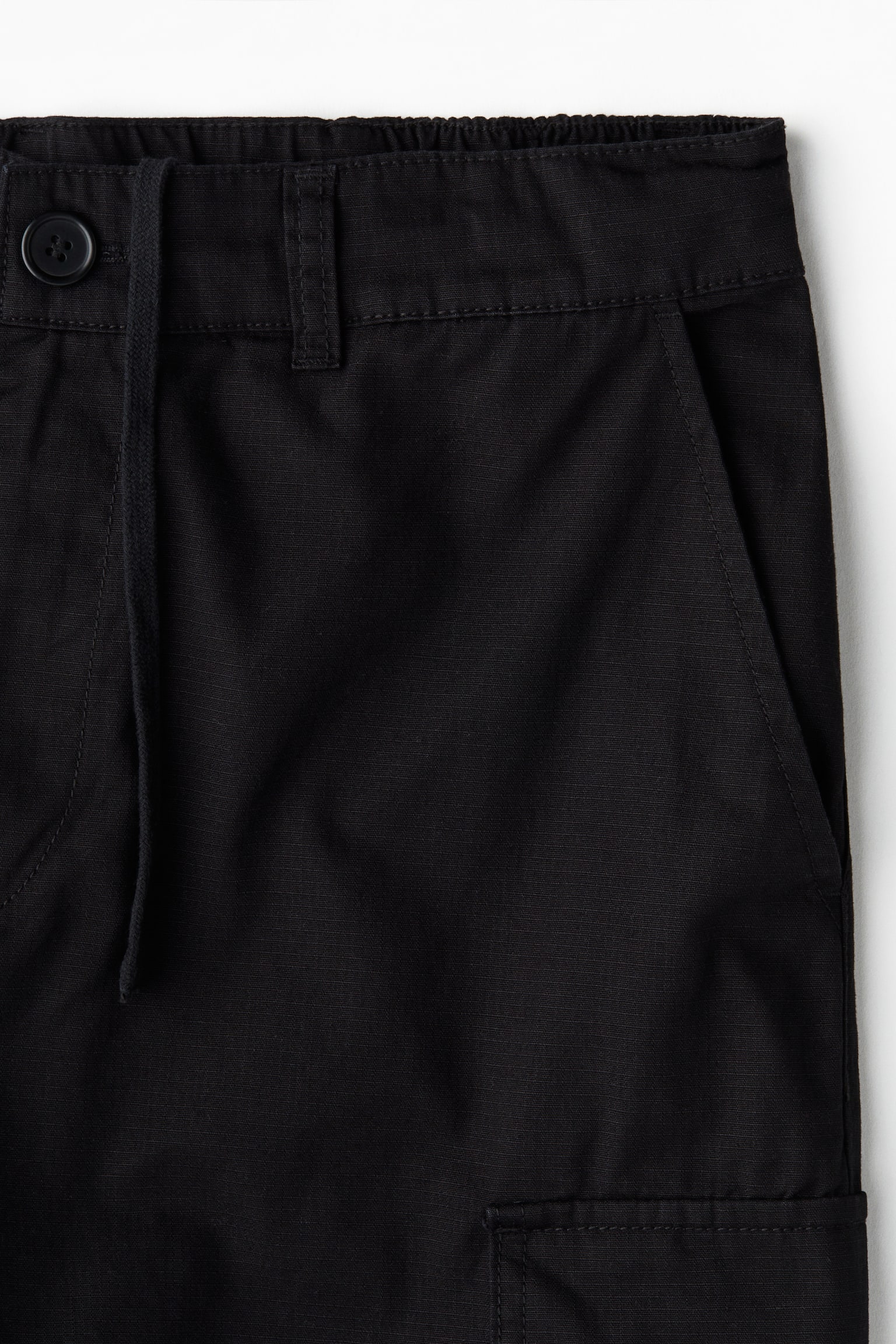 寬鬆工作褲 - 黑色/卡其綠 - 7