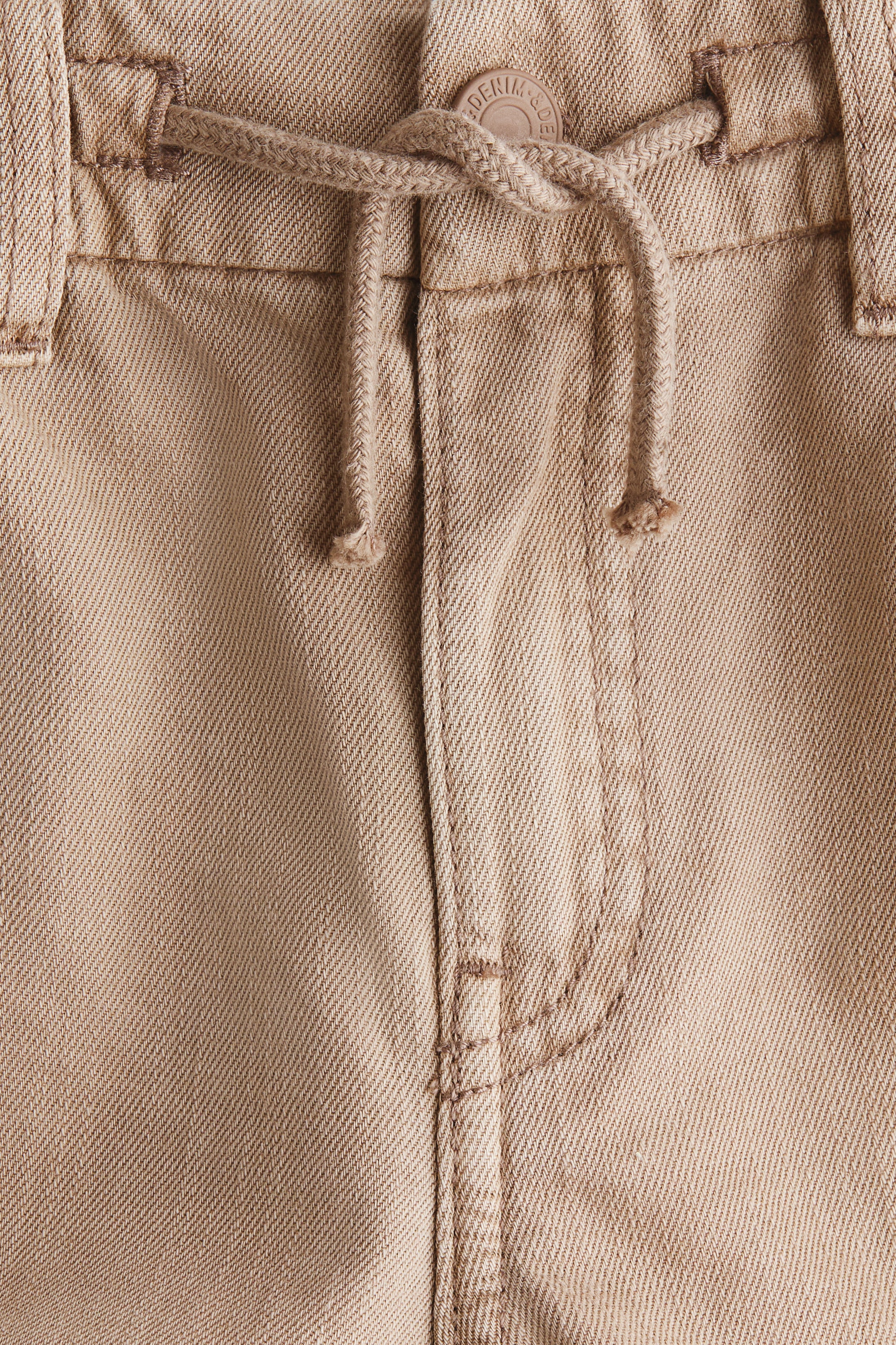 View larger image: Washed Cotton Twill Pants - Beige - Kids | H&M US 6