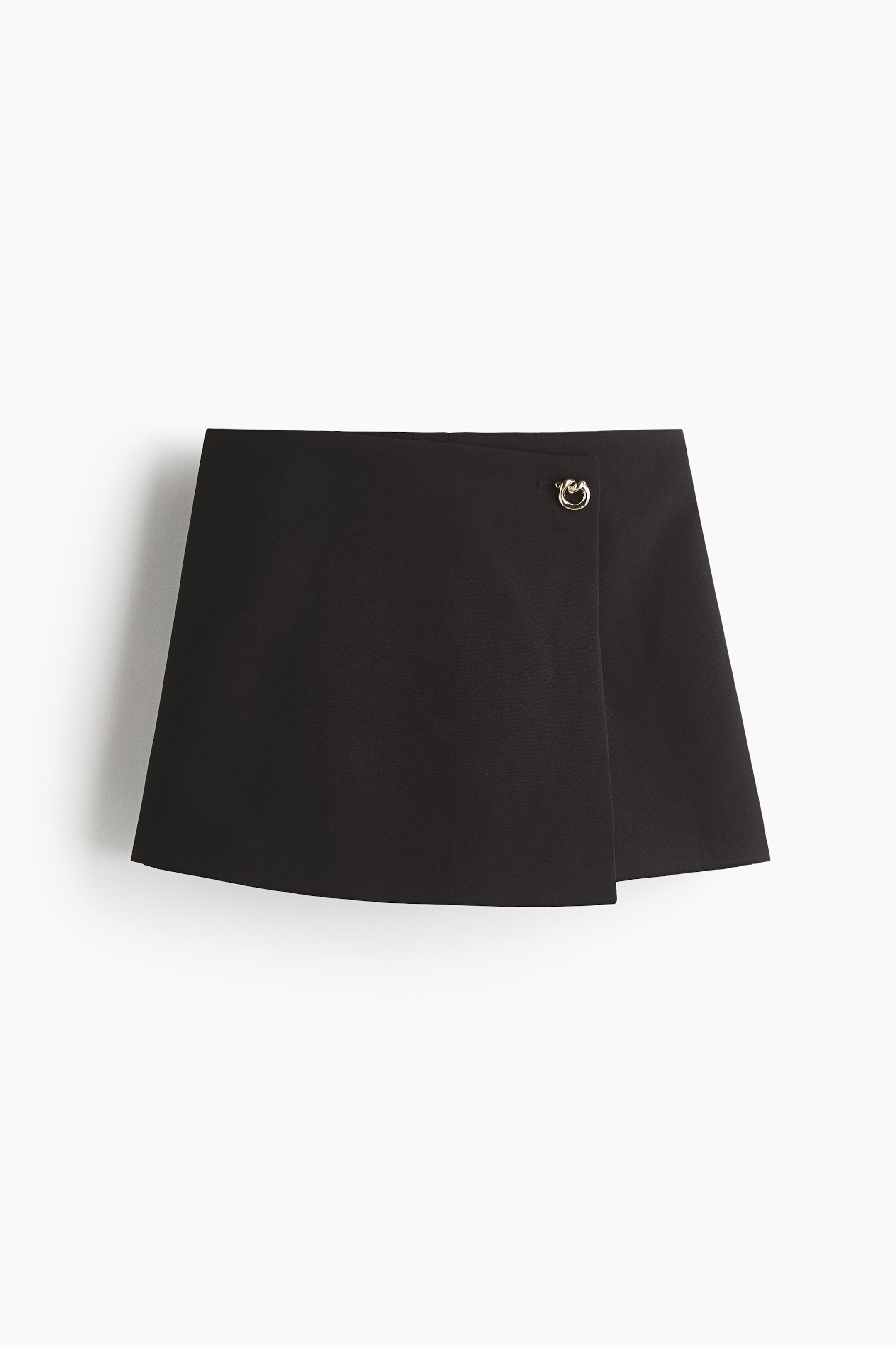 View larger image: Wrap Skort - Black - Ladies | H&M US 4