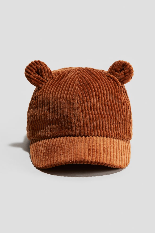 Corduroy cap - Rust brown - 1