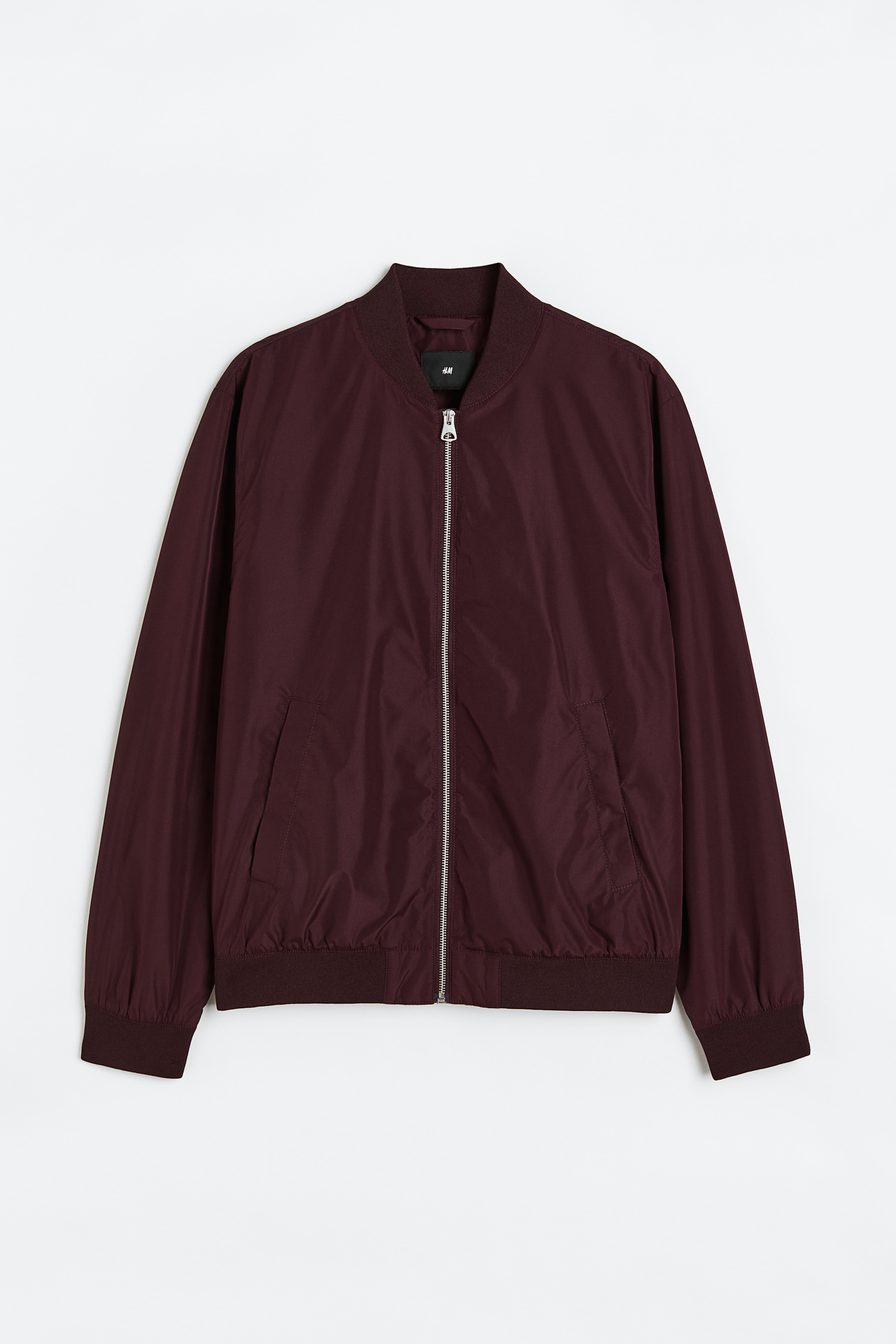 *SALE* Maroon (wine) store satin bomber jacket, XL