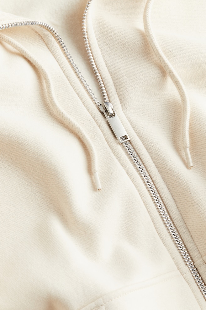 Oversized zip-through hoodie - Cream/Black/Light blue/Light grey marl/dc/dc/dc/dc/dc - 3