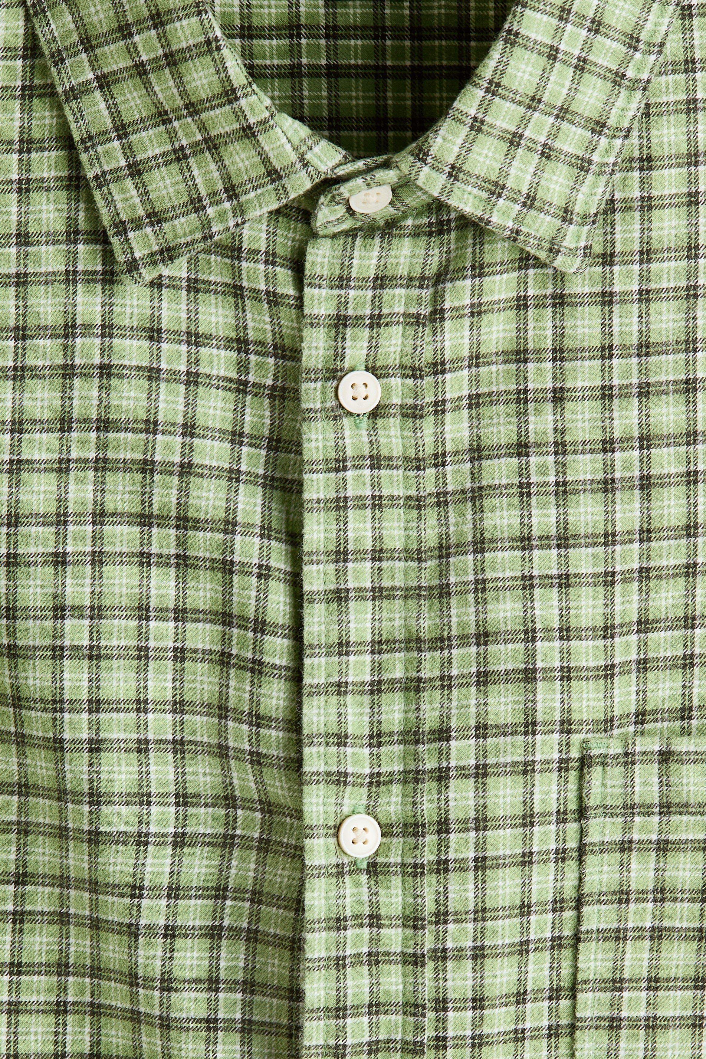 mens green check dress shirt Shelbourne Check Flannel Shirt main image 0