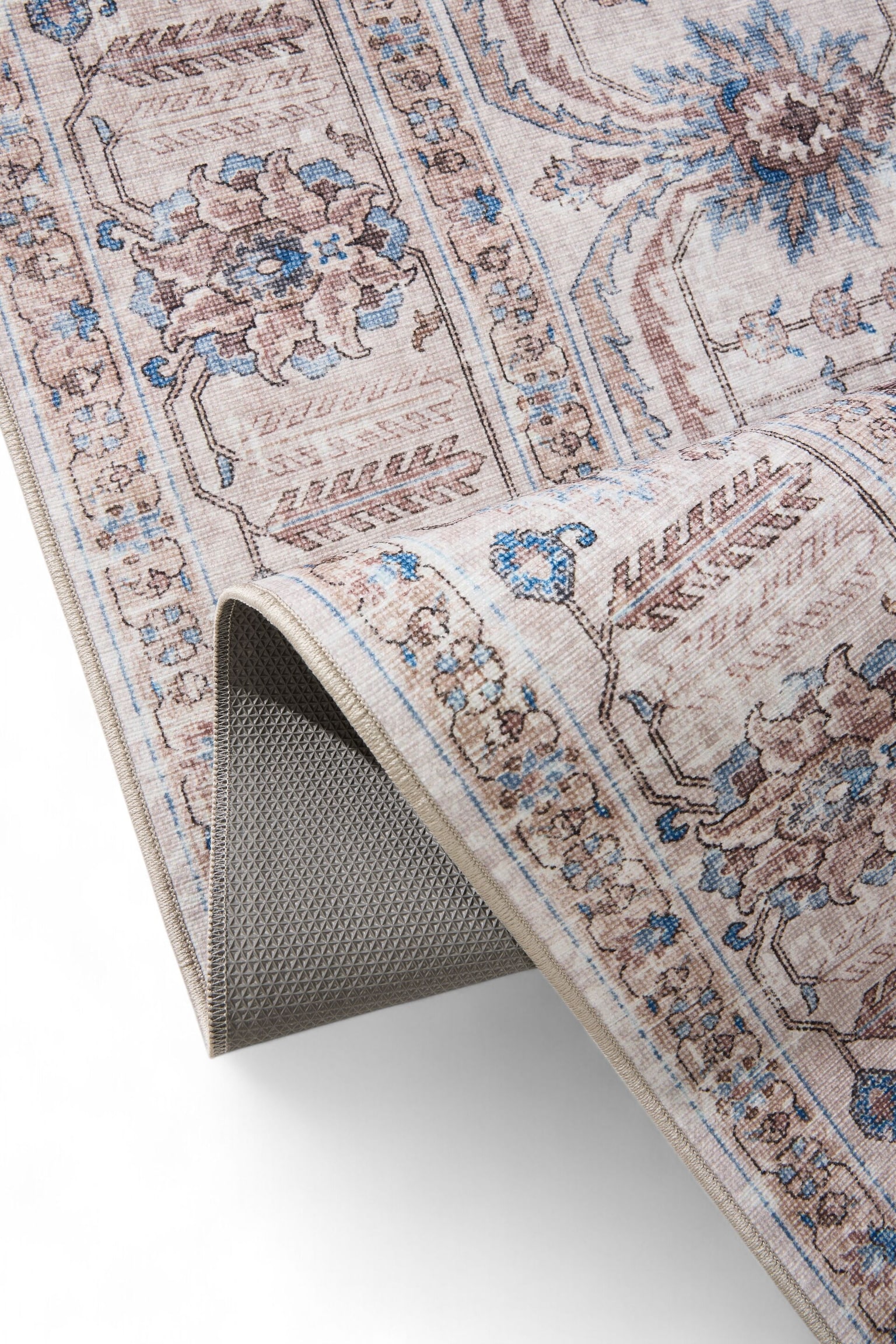 Alfombra Lavable Laury - Beige/Azul - 4