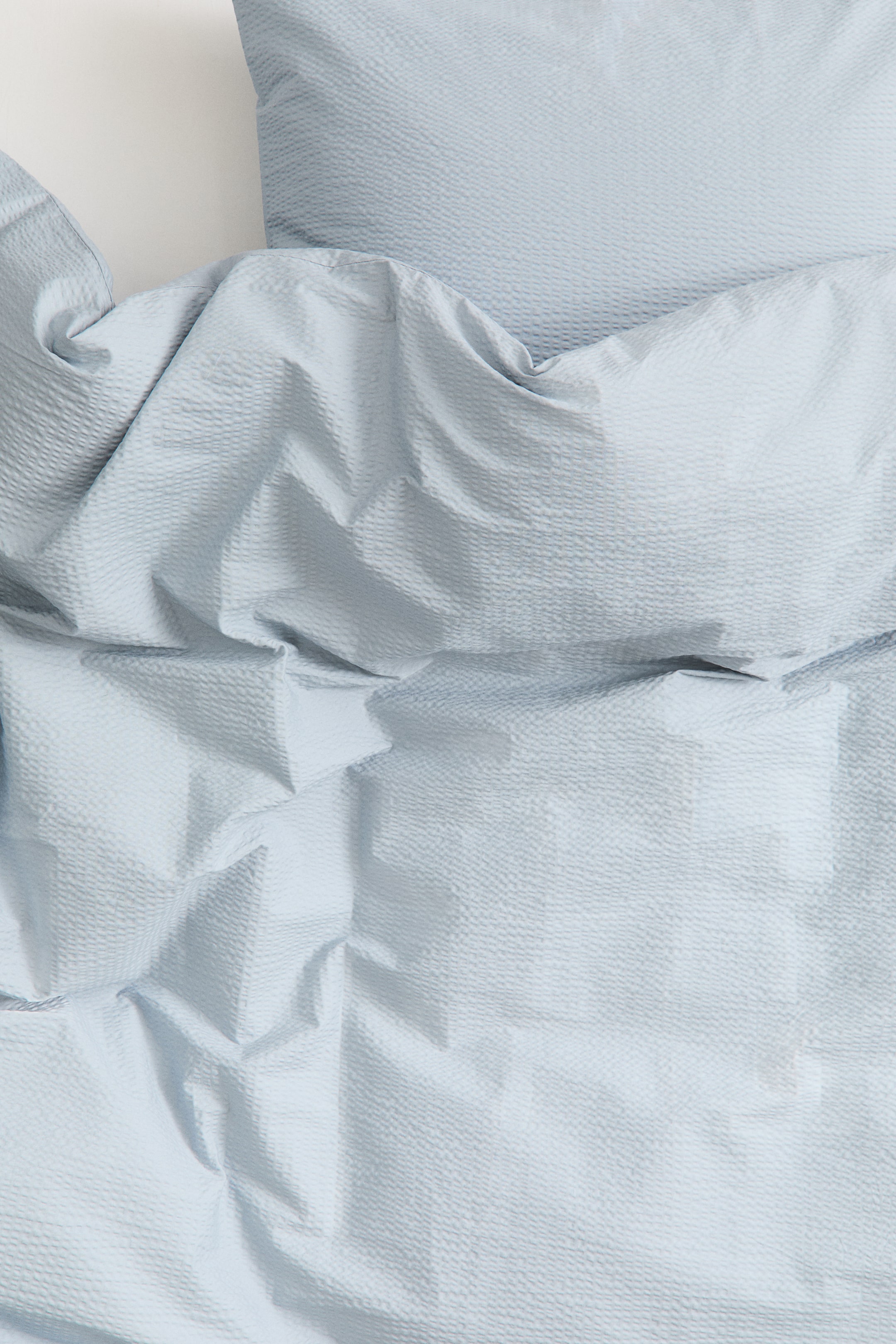Seersucker Twin Duvet Cover Set