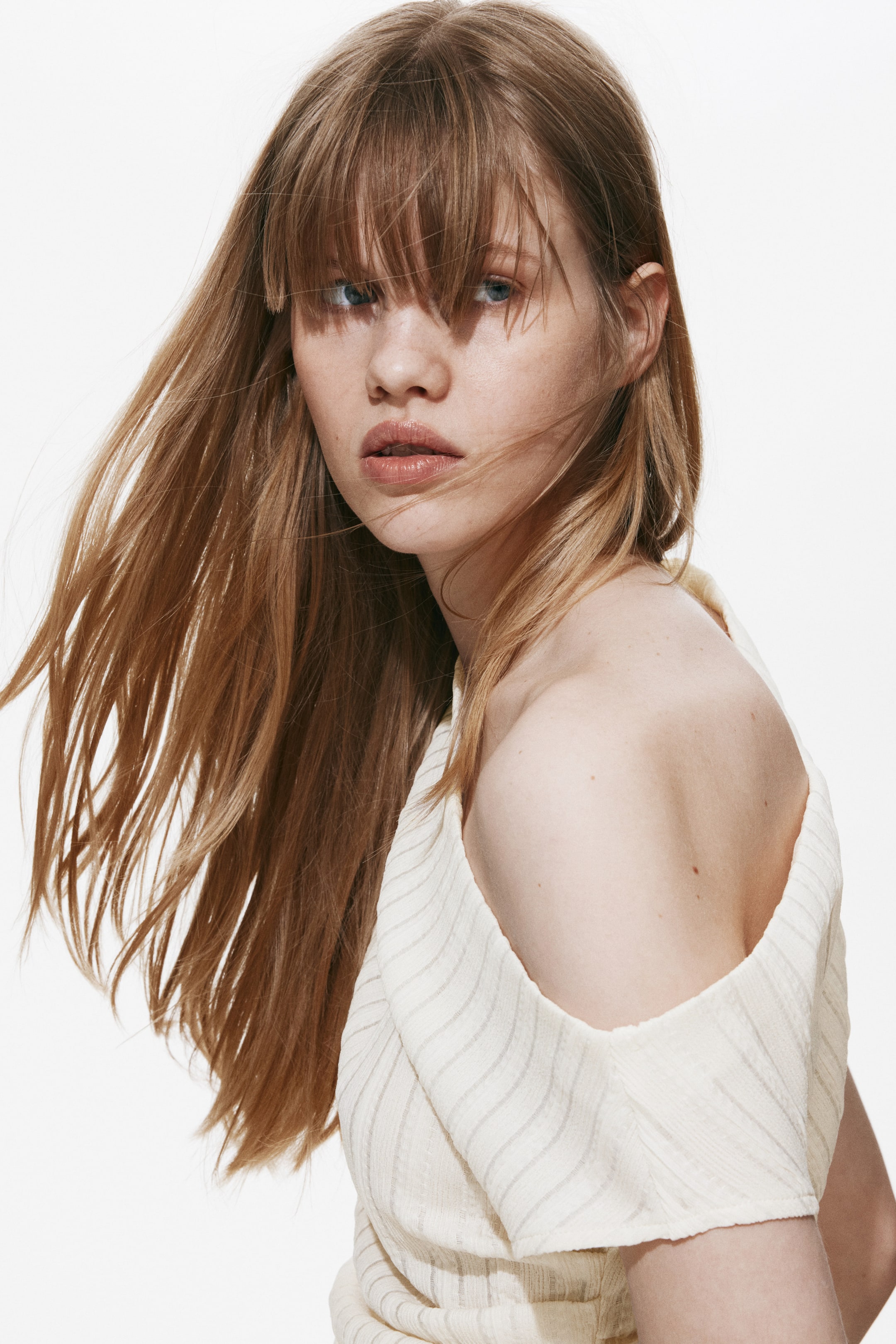 Haut asymétrique texturé