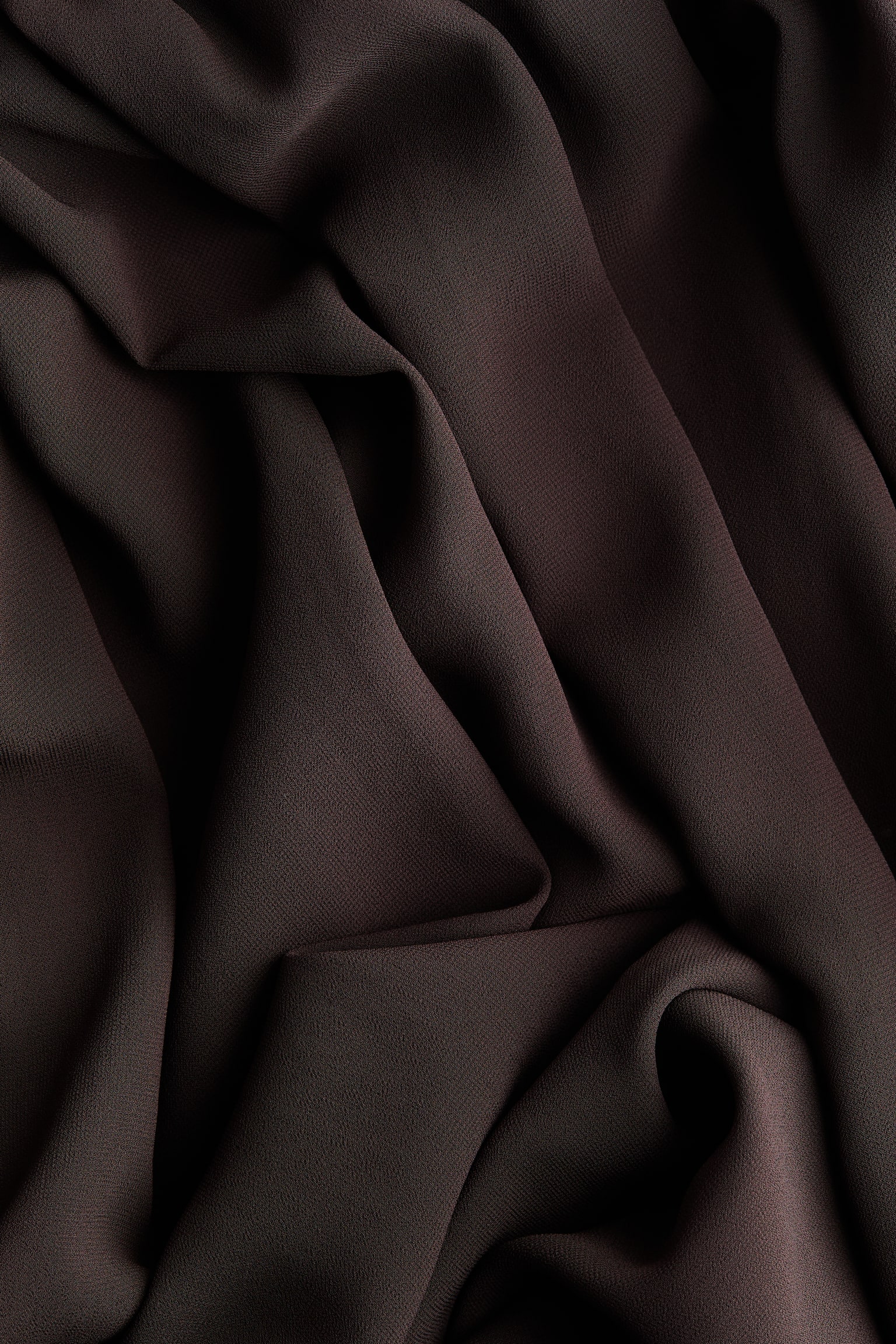 Chiffon maxi skirt - Dark brown - 4