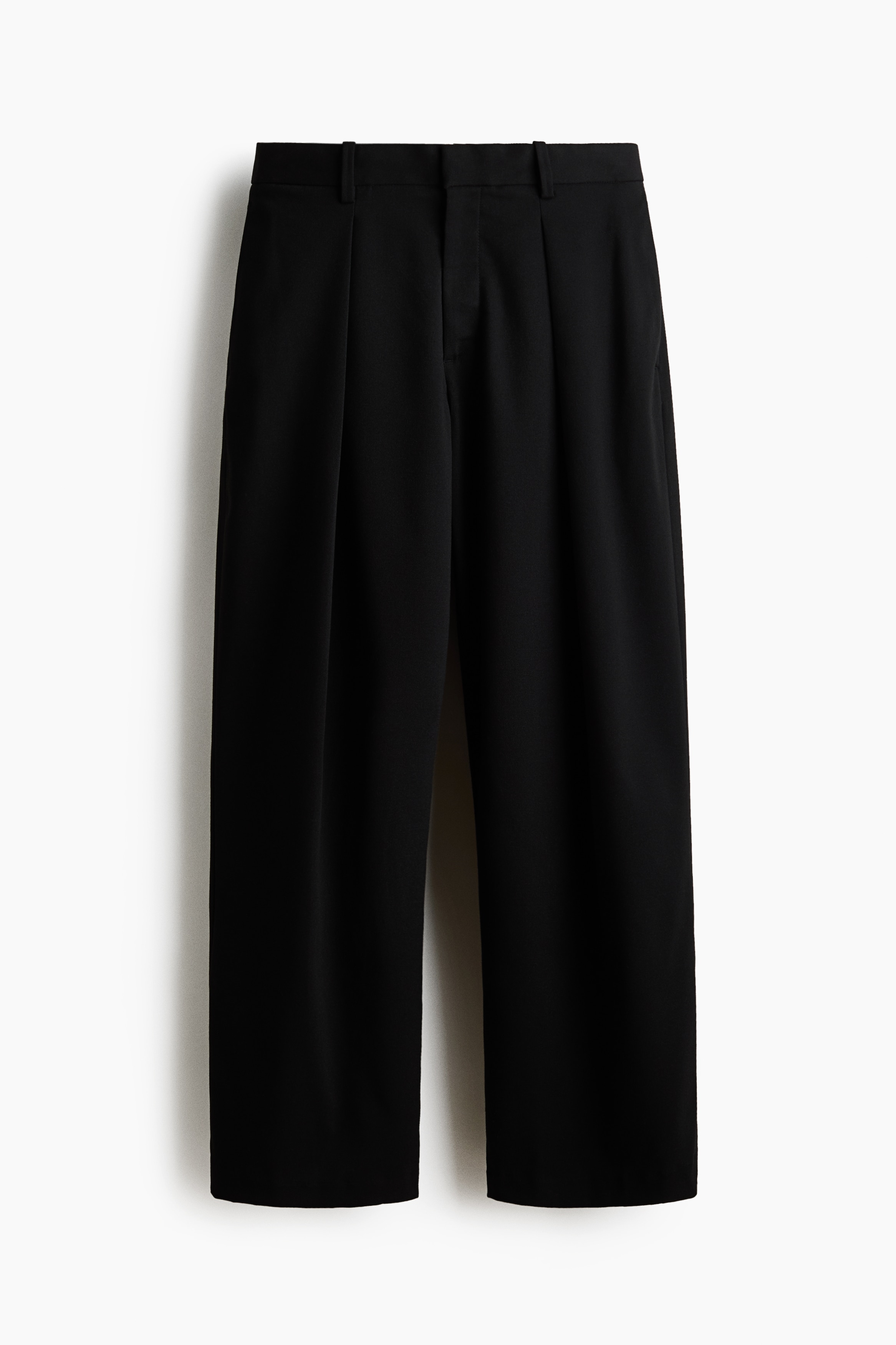 Loose Fit Tailored trousers - Black/Black/Dark brown
