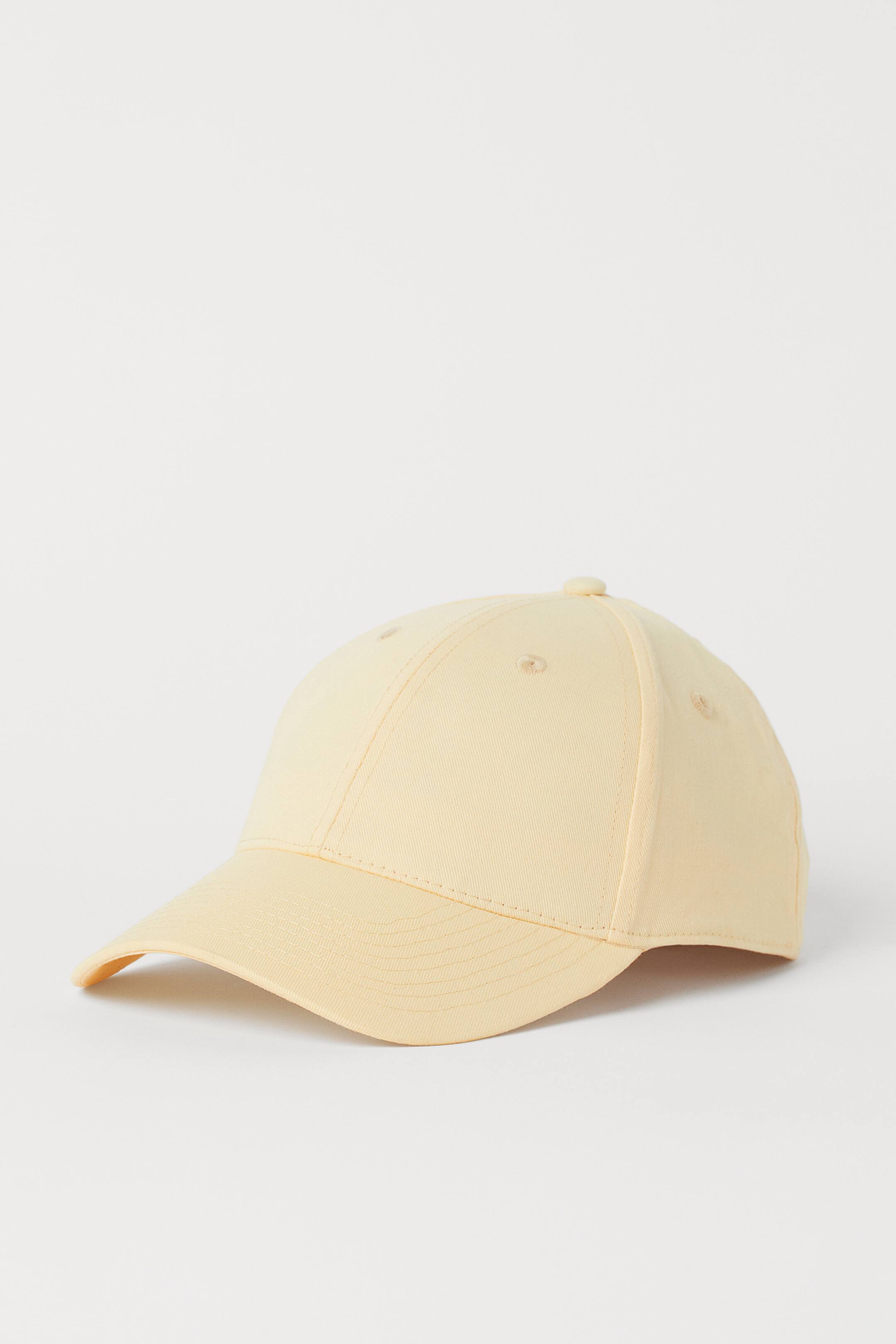 Cotton Twill Cap - Light yellow - Men | H&M US