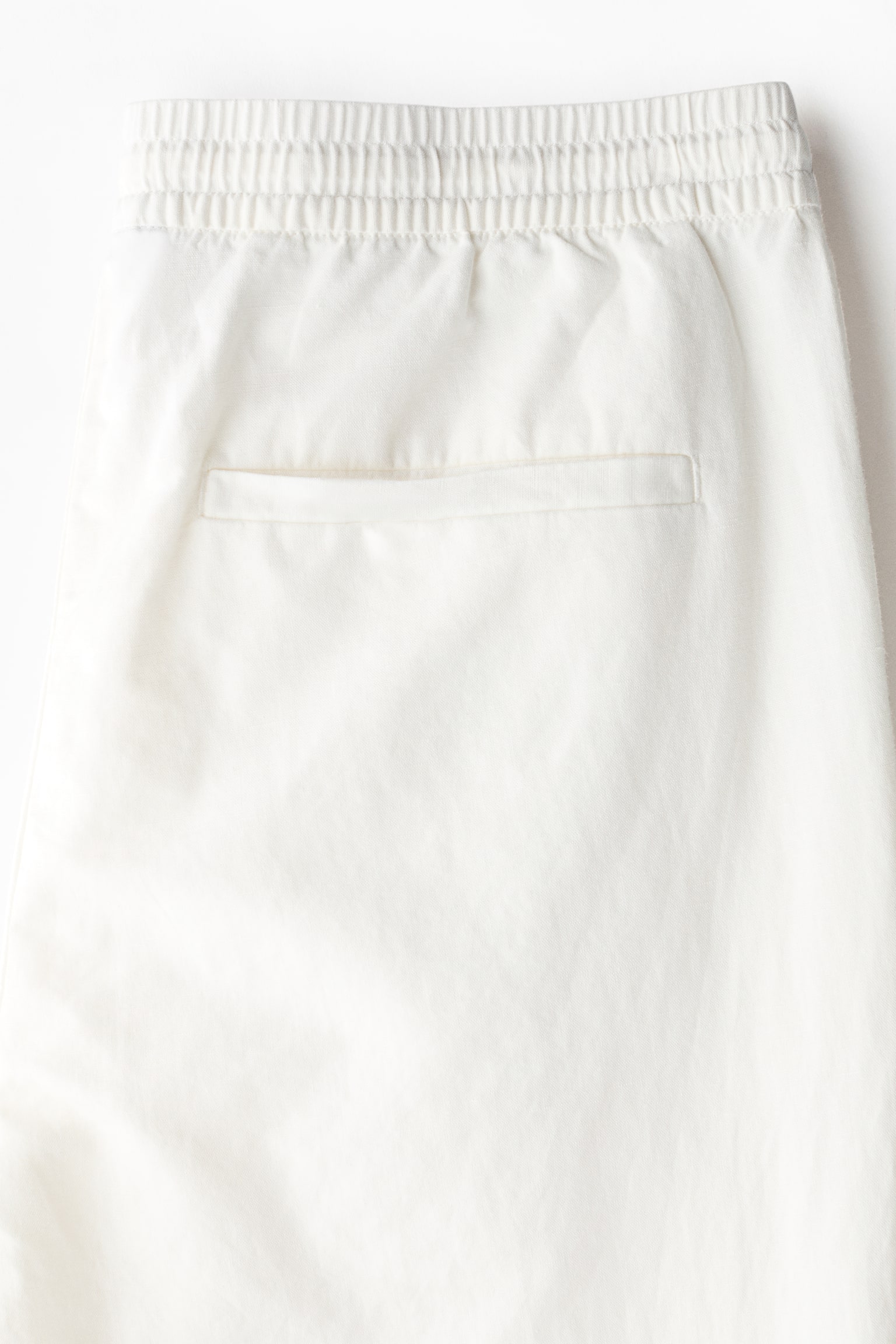 Regular Fit Linen-blend trousers - White/Black/Dark brown/Navy blue/Light beige - 2