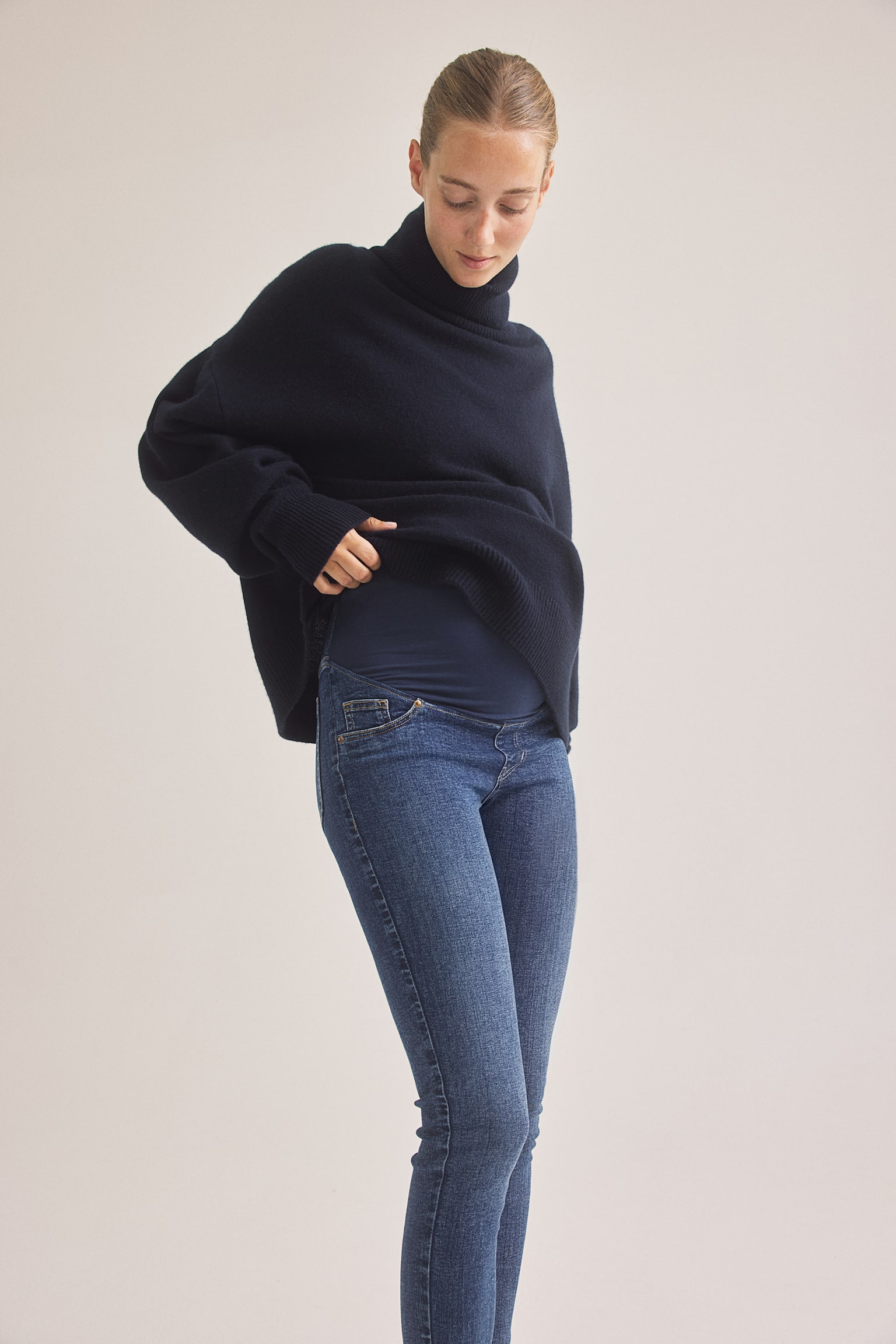 MAMA Skinny Jeans - Denimblå/Mörkgrå/Svart/Denimblå/Ljus denimblå - 5