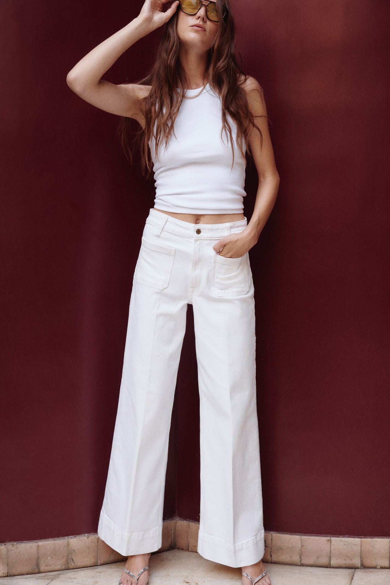 Wide High Jeans