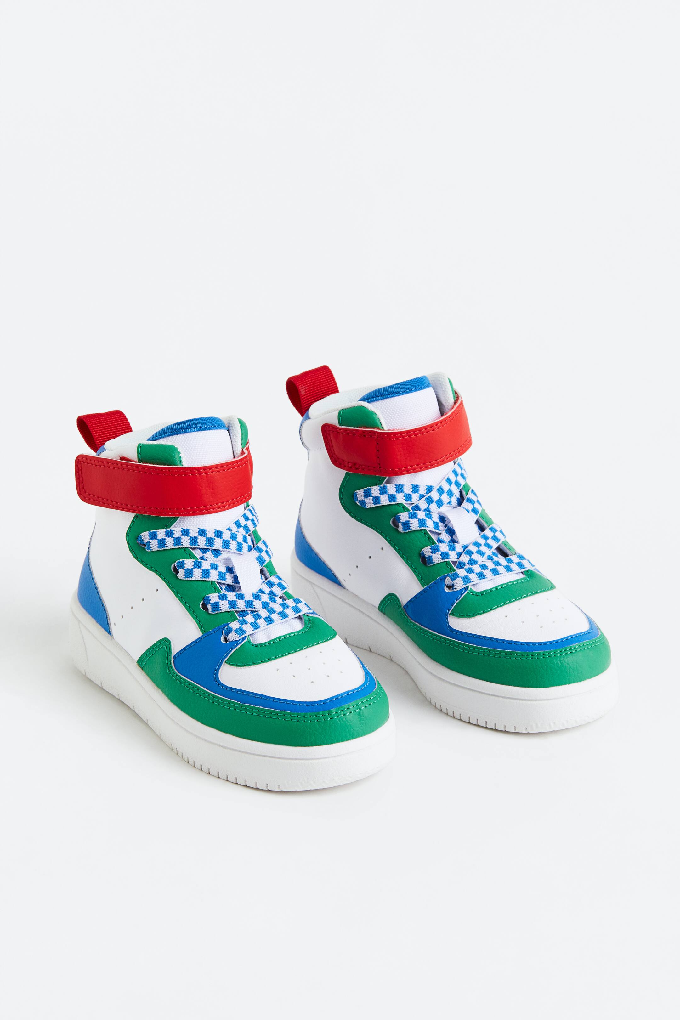 Xem ảnh lớn hơn: Giày thể thao cao cổ - Màu xanh lá/Khối màu - Kids | H&M VN 1