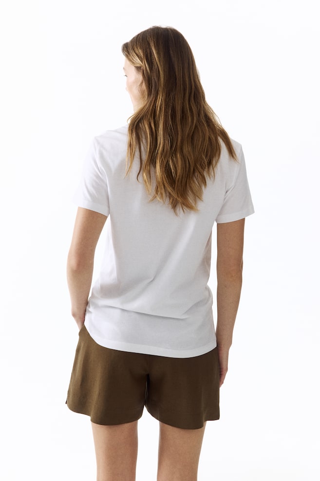 MAMA Linen-blend shorts - Dark khaki green/Black - 4