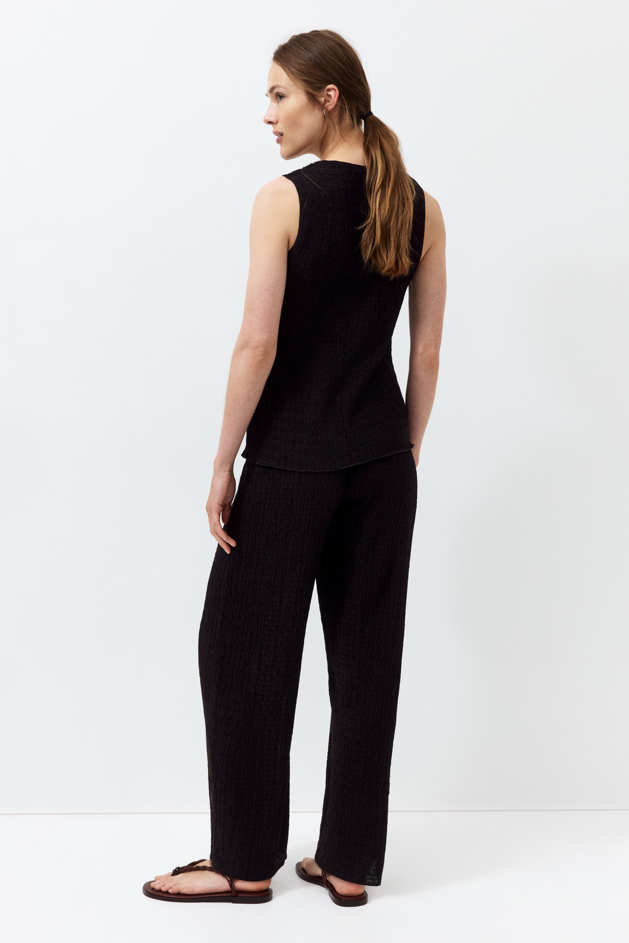 MAMA 2-Piece Crinkled Jersey Set