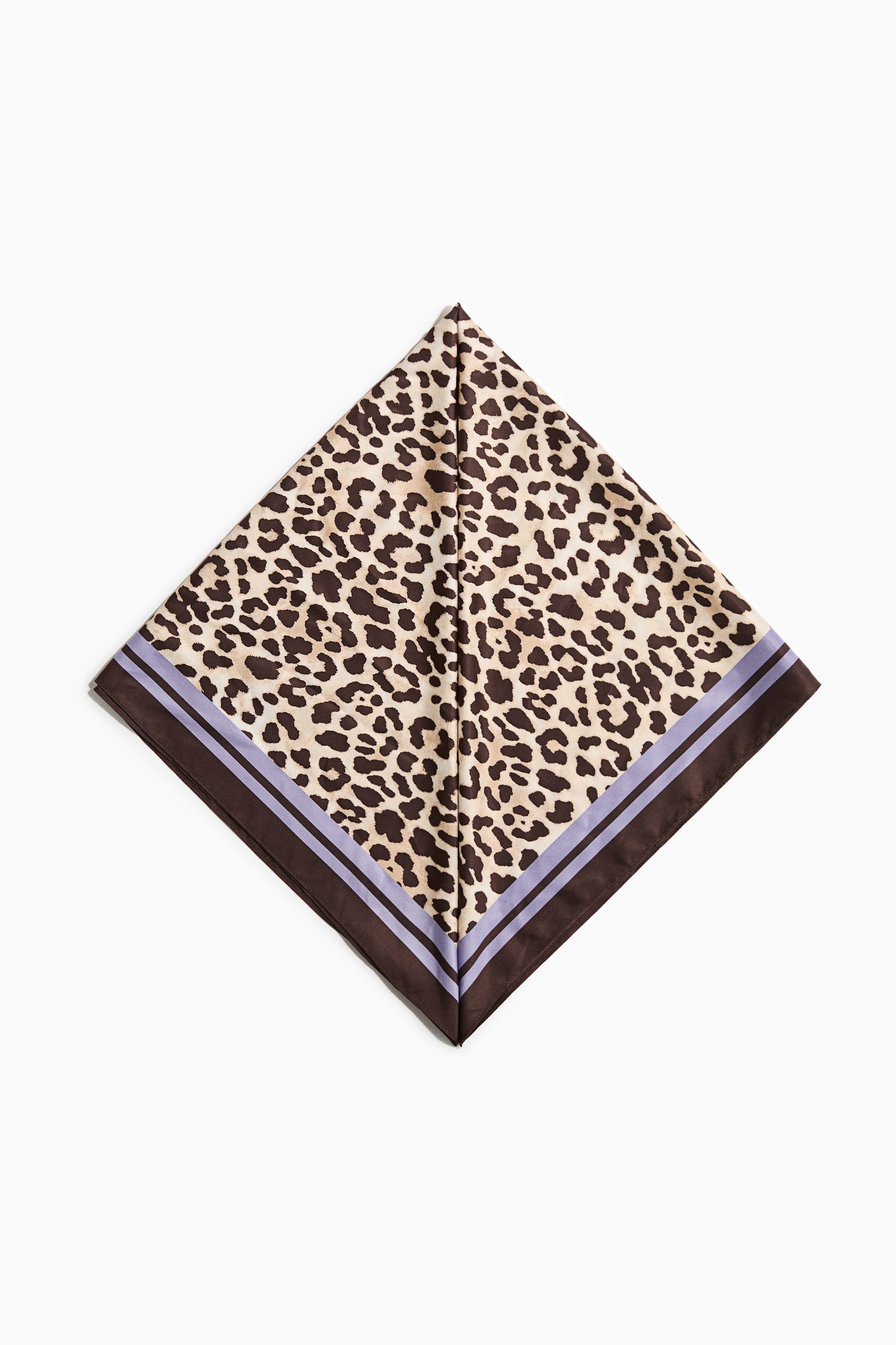 Переглянути збільшене зображення: Хустка з візерунком - Фіолетовий/леопардовий принт - Ladies | H&M UA 1