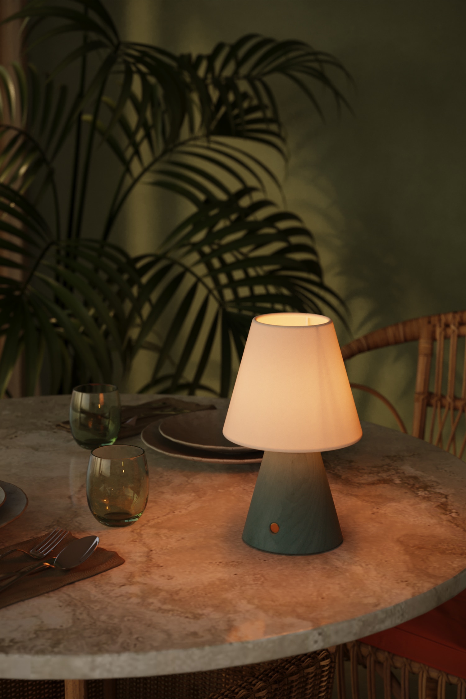 WD Lifestyle Wiederaufladbare Tischlampe In Weiß – Dimmbar Per Touch, USB-aufladbar, Modernes Design, Modell WD660