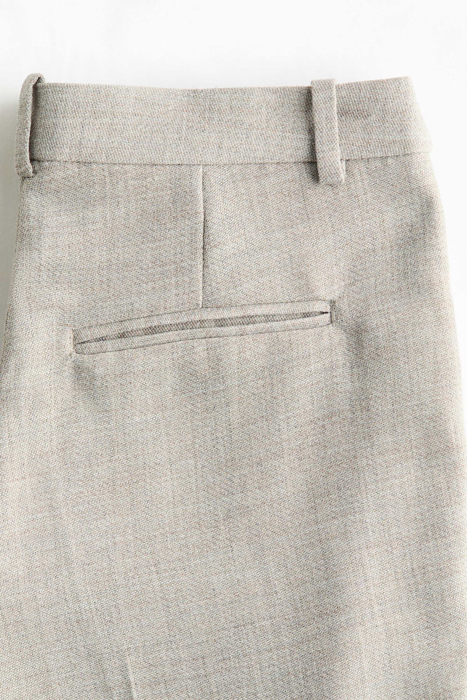 Pantaloni svasati - Beige/Greige/gessato - 5