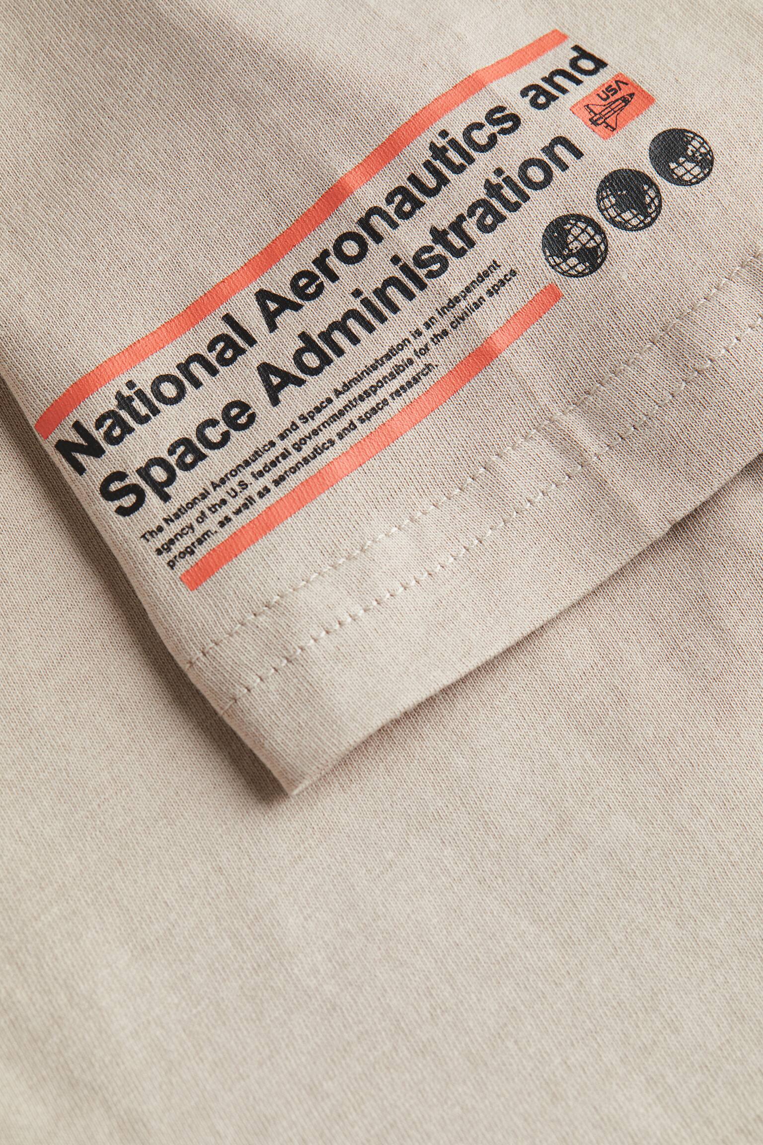 Printed T-shirt - Greige/NASA - 2