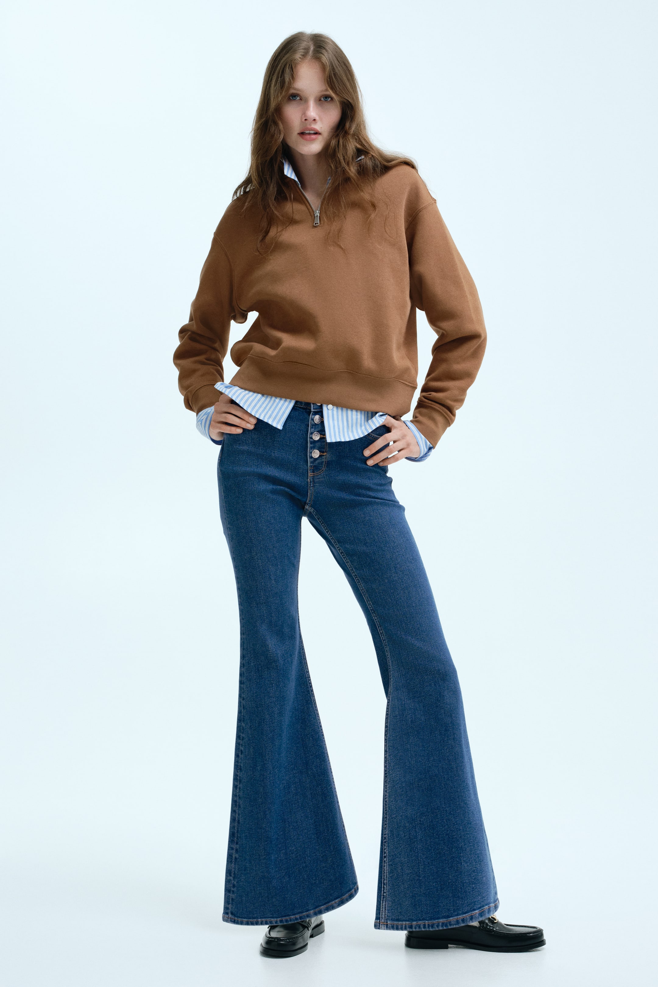 View larger image: Flared High Jeans - Denim blue - Ladies | H&M MY 1