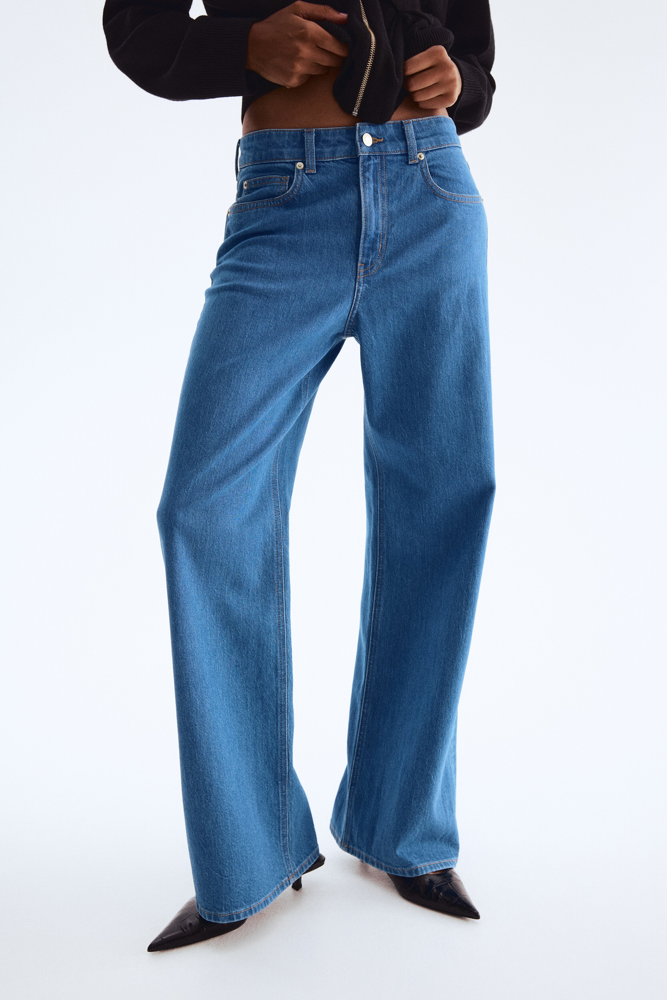 Wide High Jeans