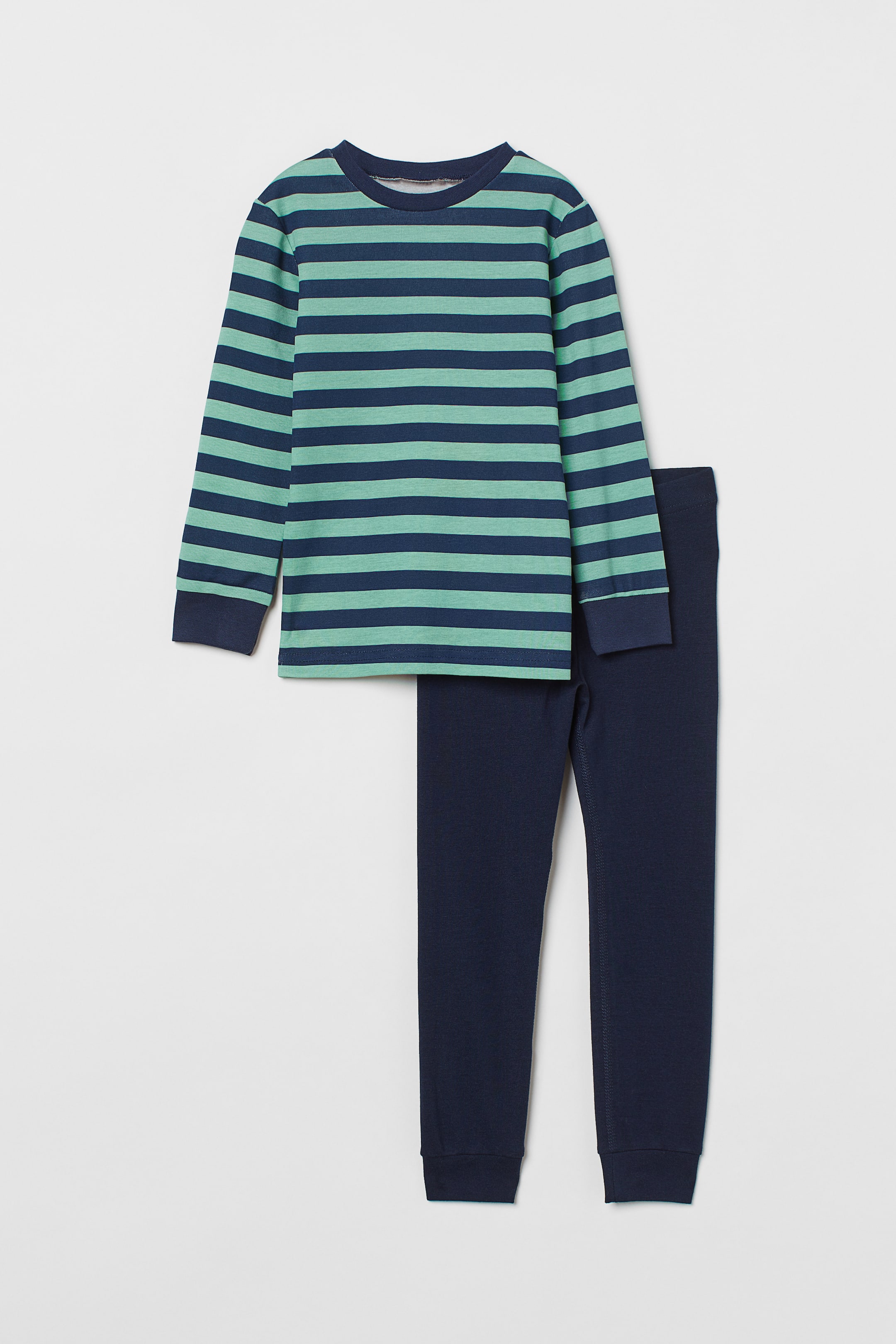 Agrandir l'image: Pyjama en jersey - Bleu marine/rayé - ENFANT | H&M FR 1