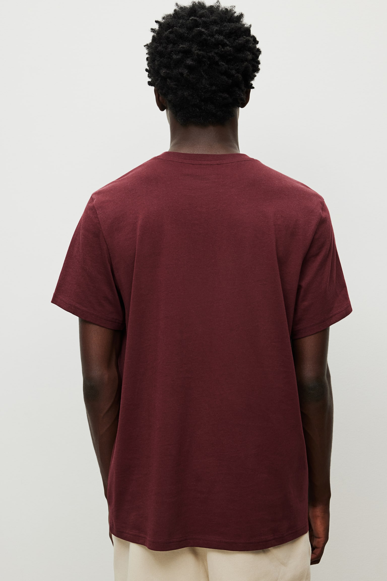 Regular Fit T-shirt - Burgundy/White/Black/Dark blue/Grey marl/Dark grey/Dark brown/Light green/Forest green/Light beige/Khaki green/Pink/Light grey/Dark grey/Khaki green - 6