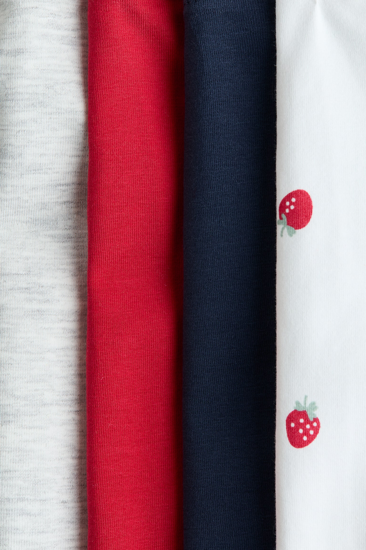 Набір із 4 пар легінсів із бавовняного трикотажу - Темно-синій/червоний/Рожевий/вишні/Рожевий/світло-рожевий/Світло-бежевий/темно-сірий/Зелений/фіолетовий/Бежевий/жирафи/Бежевий/зайчик/Фіолетовий/темно-червоний/Рожевий/квітчастий - 2