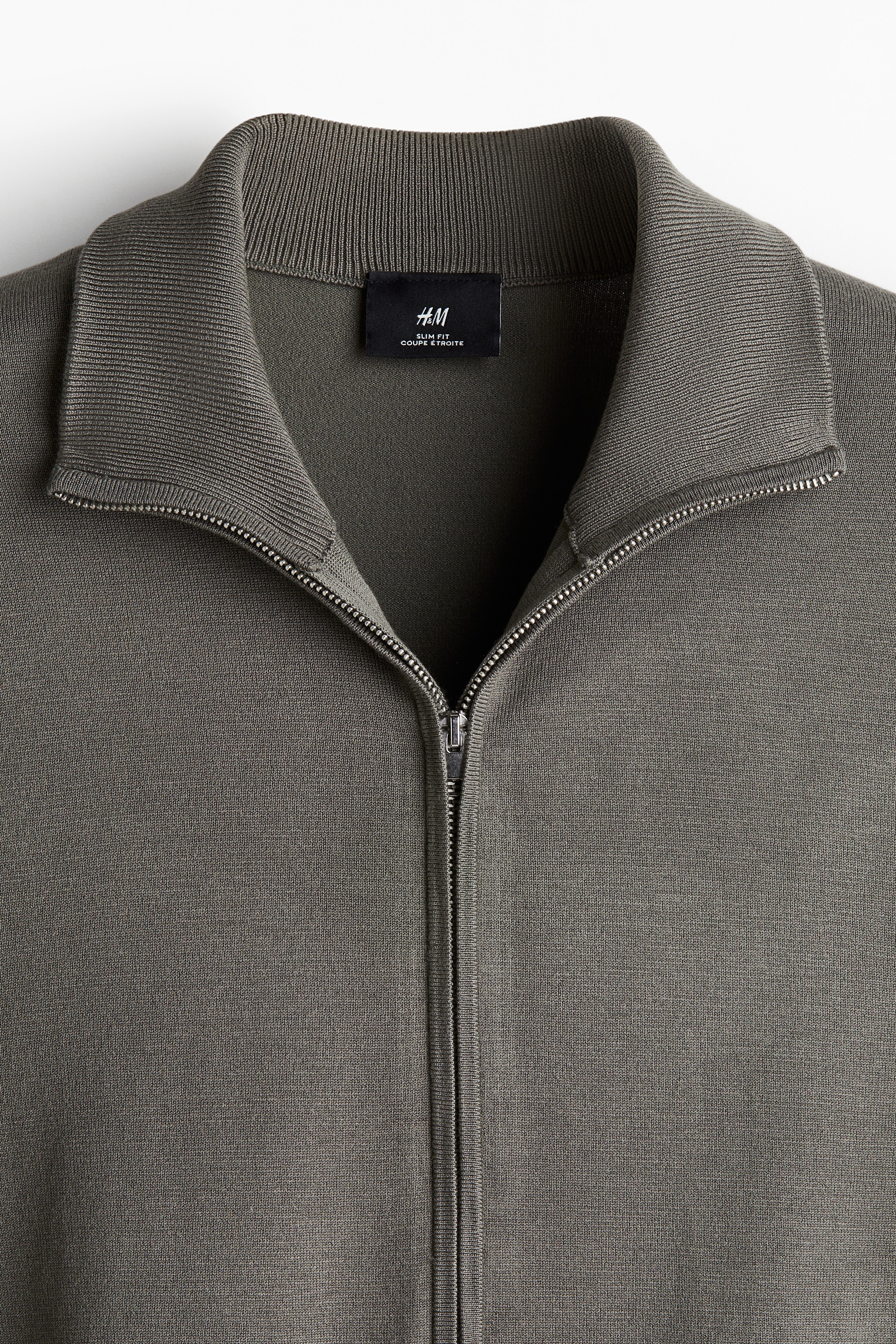 Slim Fit Zip-through cardigan