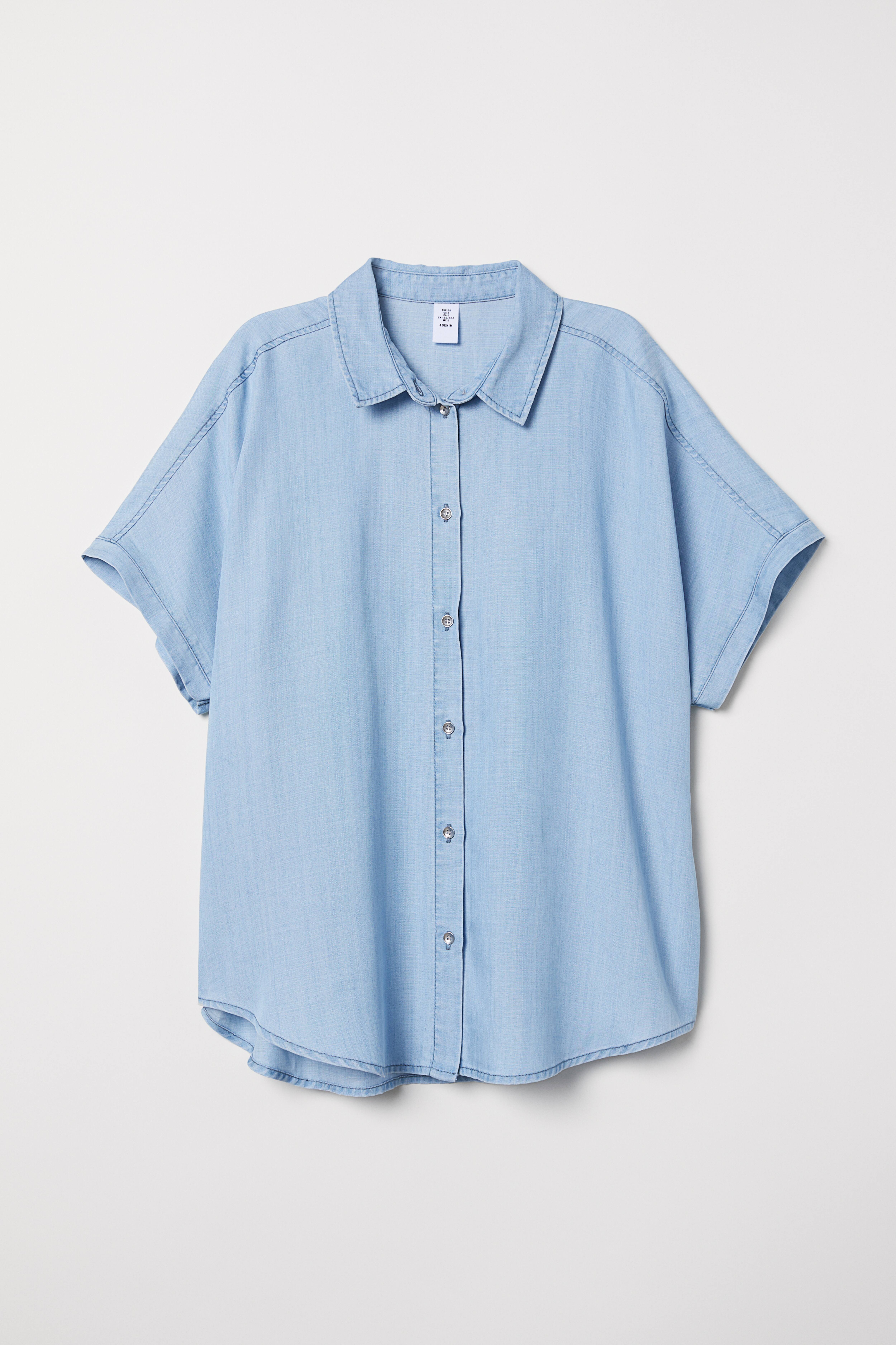 H&m camisa fashion vaquera mujer