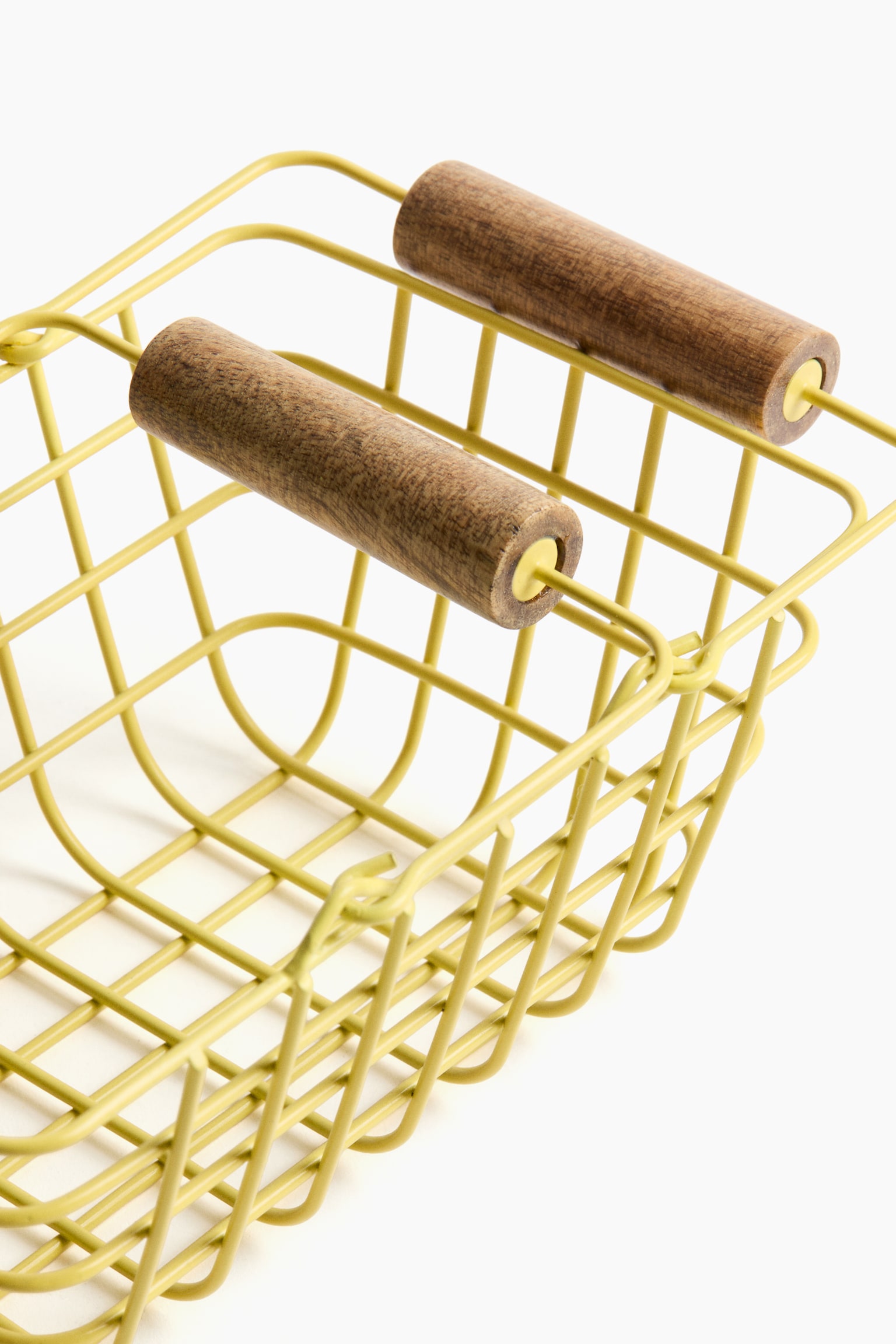Іграшковий кошик для покупок із дроту - Світло-жовтий - 5