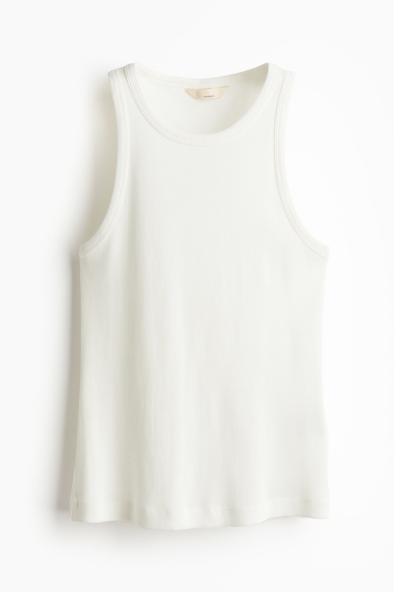 Silk-blend Tank Top - White - Ladies | H&M US