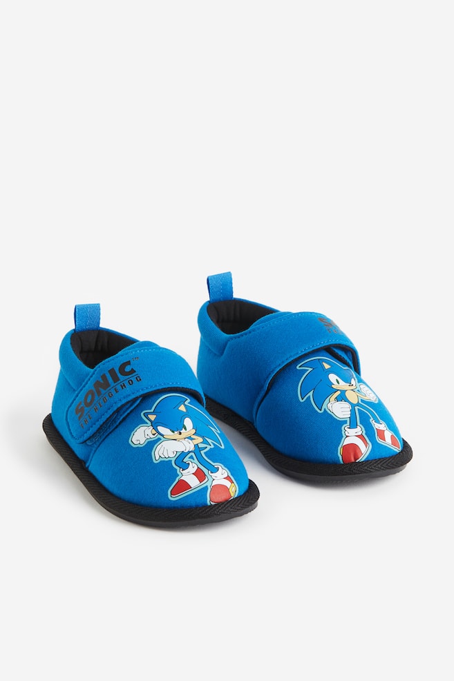 Pantofole in jersey - Blu acceso/Sonic il riccio/Nero/Ninjago/Rosso/Spiderman - 1