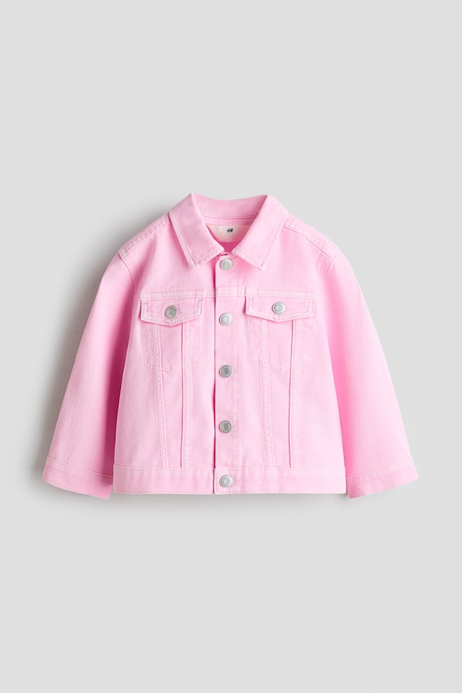 Denim Jacket - Pink/Light denim blue/Denim blue/Cream/floral - 1