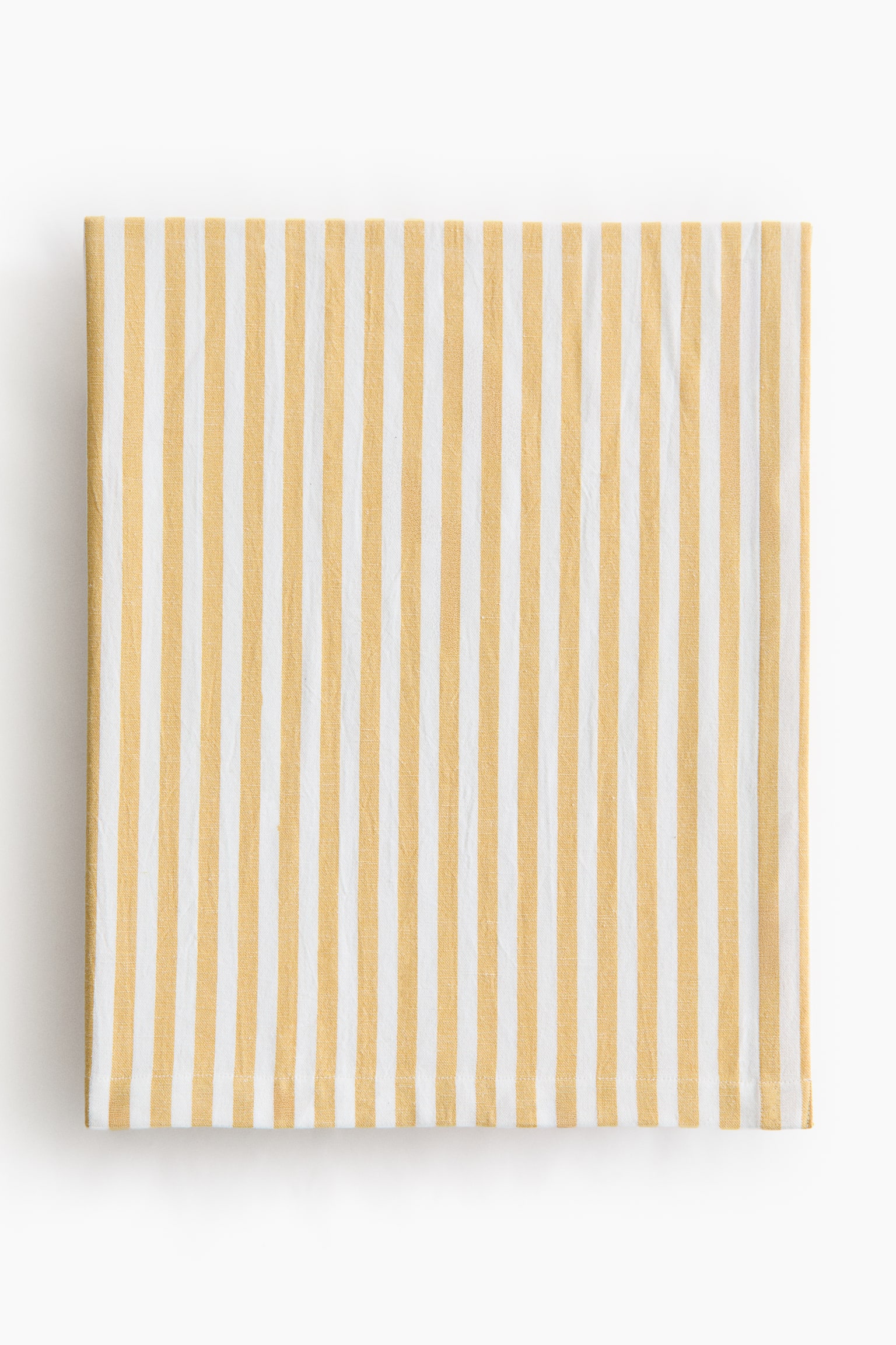 Linen-blend tablecloth - Yellow/Striped/Khaki green/Striped/Yellow/Gingham check/Dark brown/Gingham check/Khaki green/Gingham check/Light pink/Striped/Orange/Striped/Beige/Gingham check/Light pink/Gingham check/Orange/Gingham check/Dark brown/Striped/Beige/Striped - 1