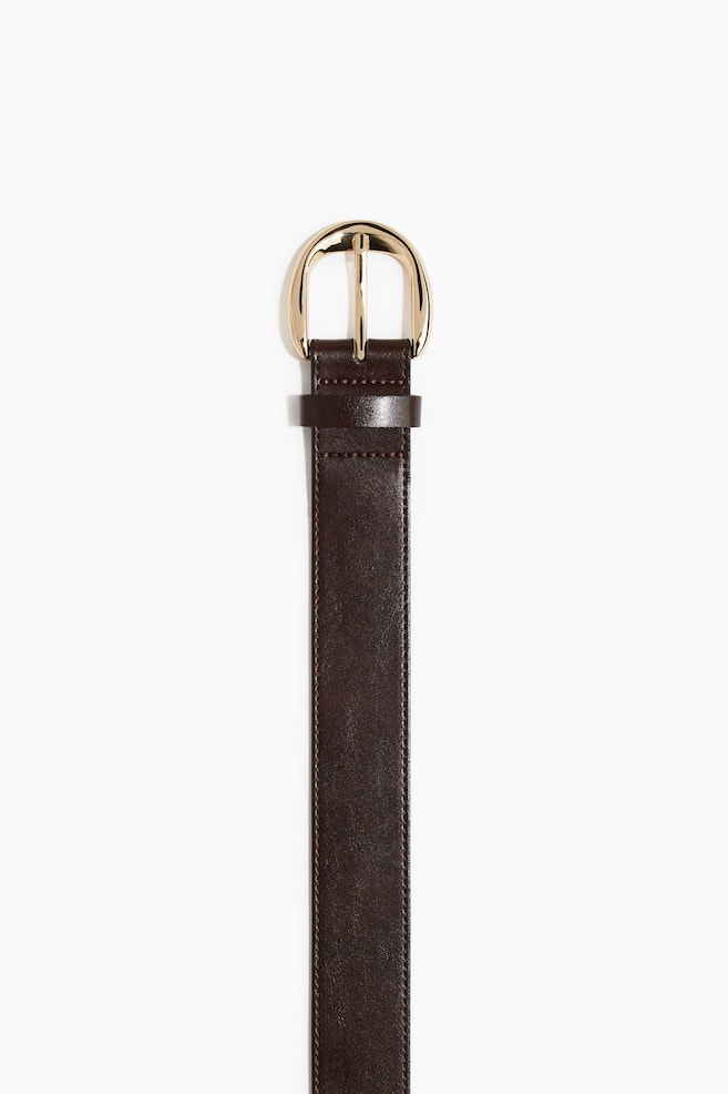 Belt - Dark brown/Black/Crocodile pattern - 2