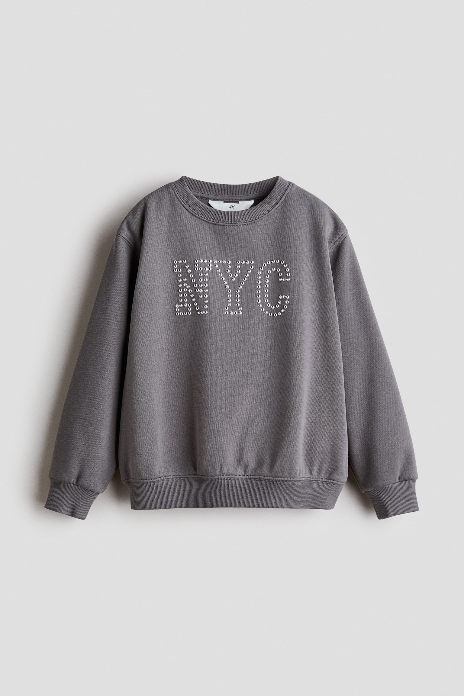 Print Detail Sweater - Dark grey/NYC/Pink/Strawberry/Light beige/Cosy Club/Light blue/Paris